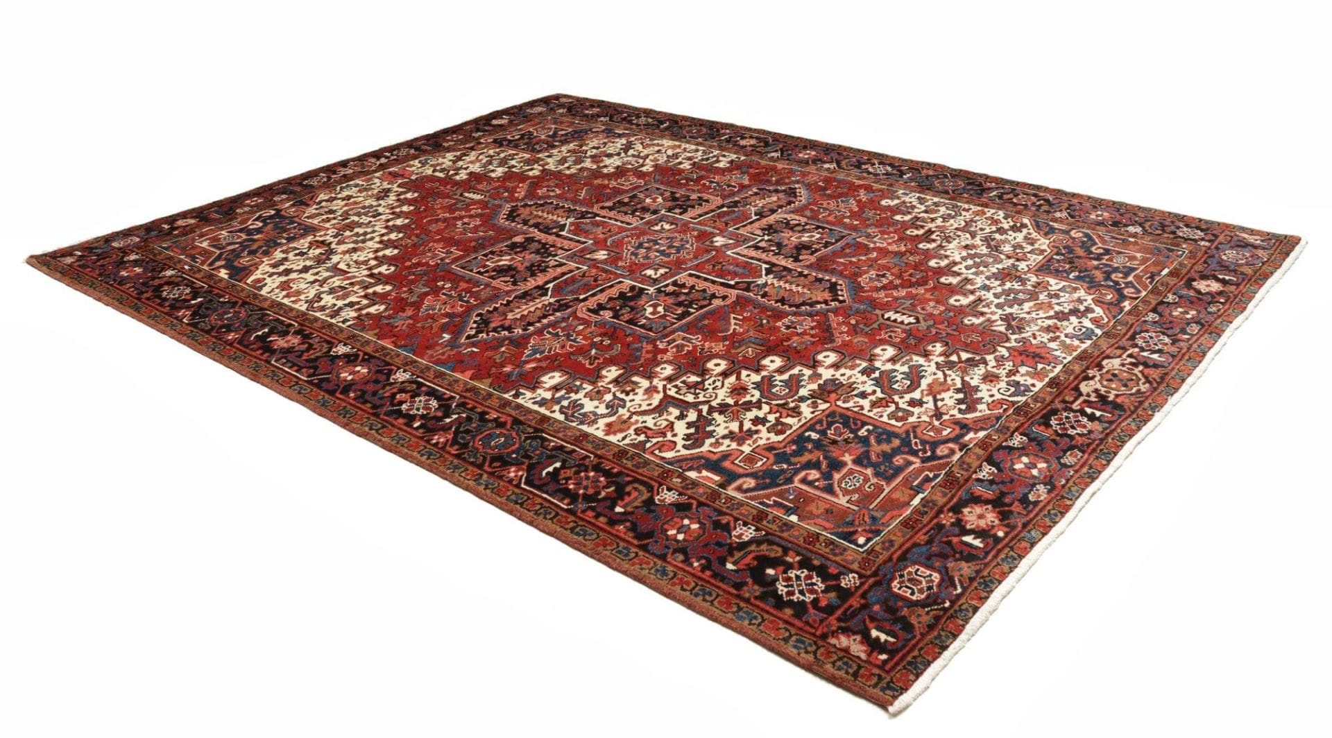 Handgeknüpfter Heriz Perserteppich, 258 × 328 cm, Wolle