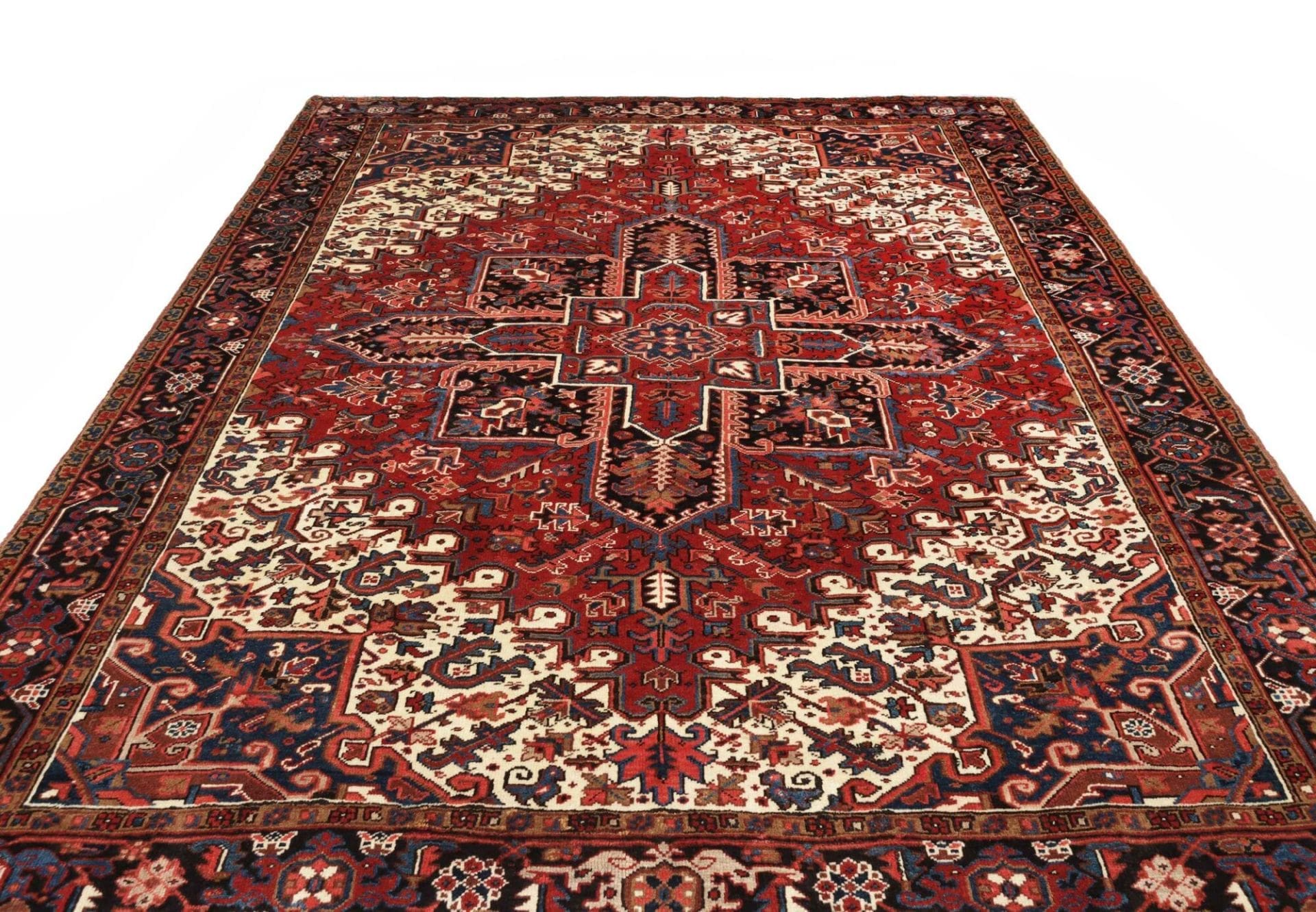 Handgeknüpfter Heriz Perserteppich, 258 × 328 cm, Wolle