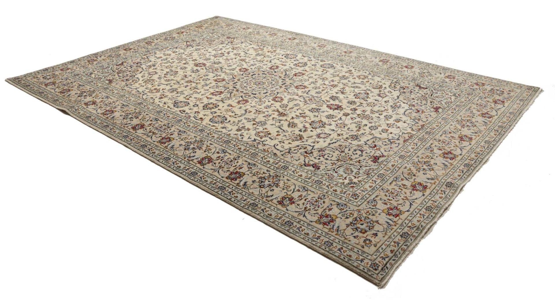 Handgeknüpfter Kashan Perserteppich, 241 × 342 cm, Wolle