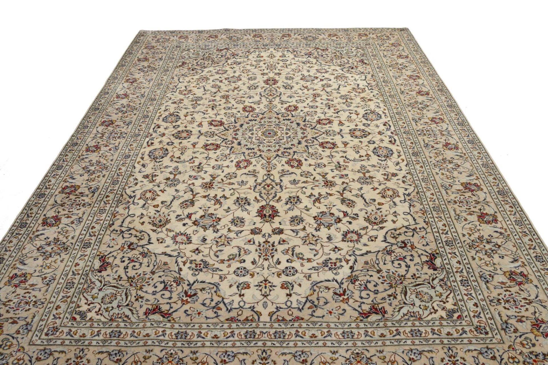 Handgeknüpfter Kashan Perserteppich, 241 × 342 cm, Wolle