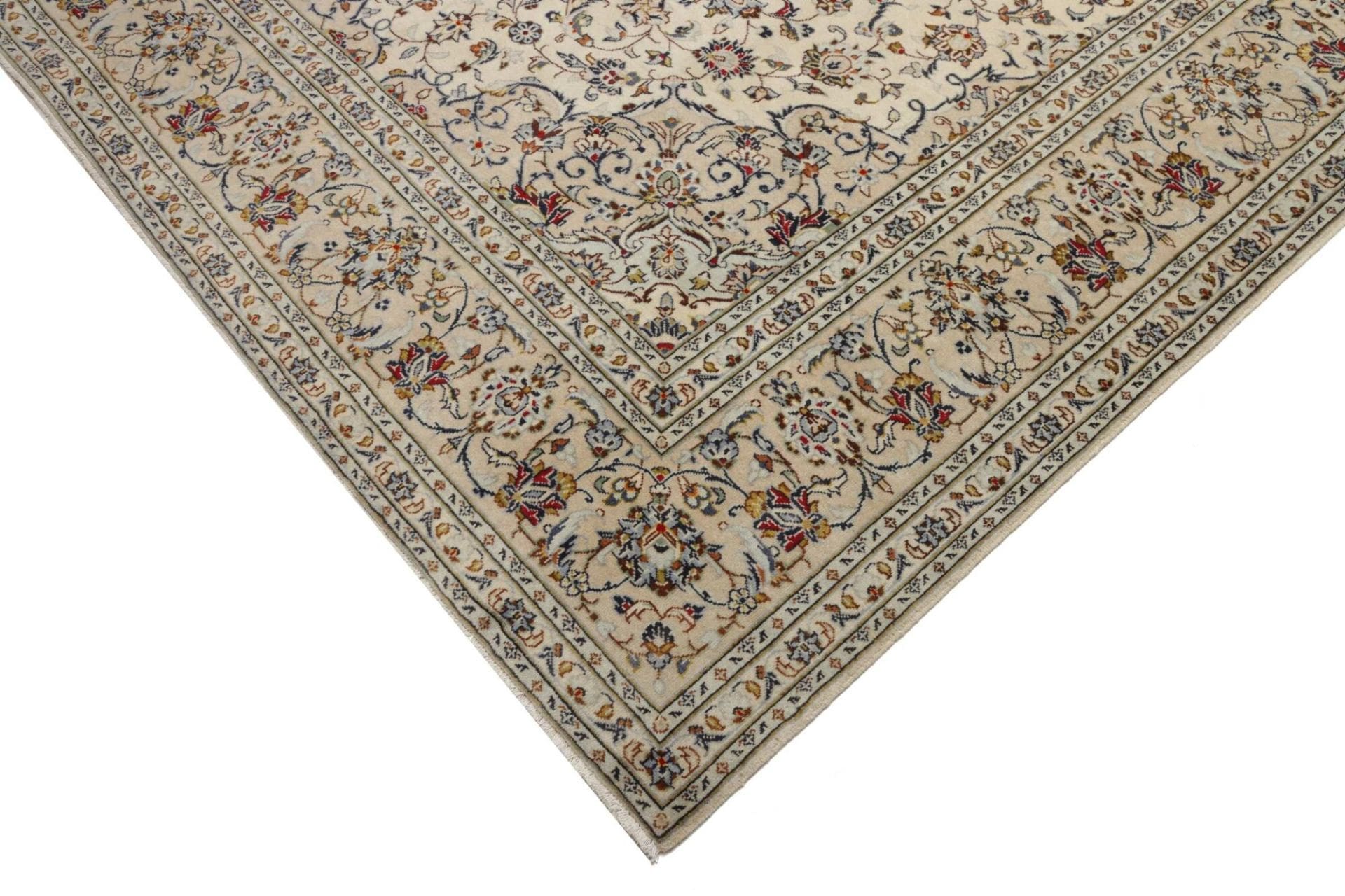 Handgeknüpfter Kashan Perserteppich, 241 × 342 cm, Wolle