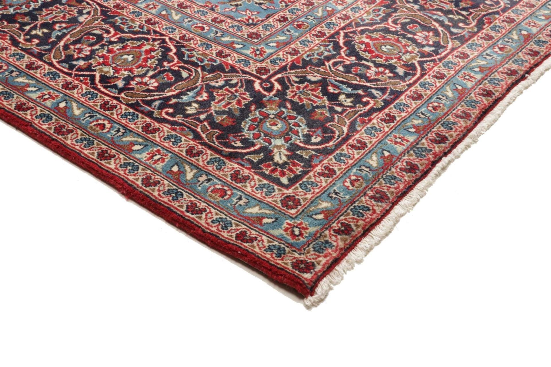 Handgeknüpfter Kashan Perserteppich 249 × 353 cm