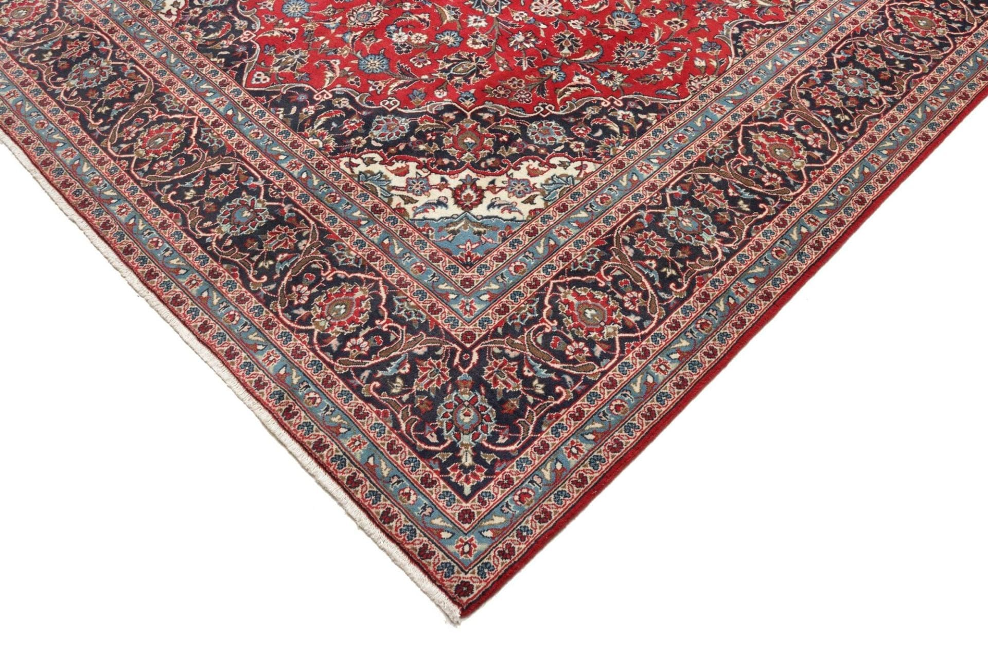 Handgeknüpfter Kashan Perserteppich 249 × 353 cm