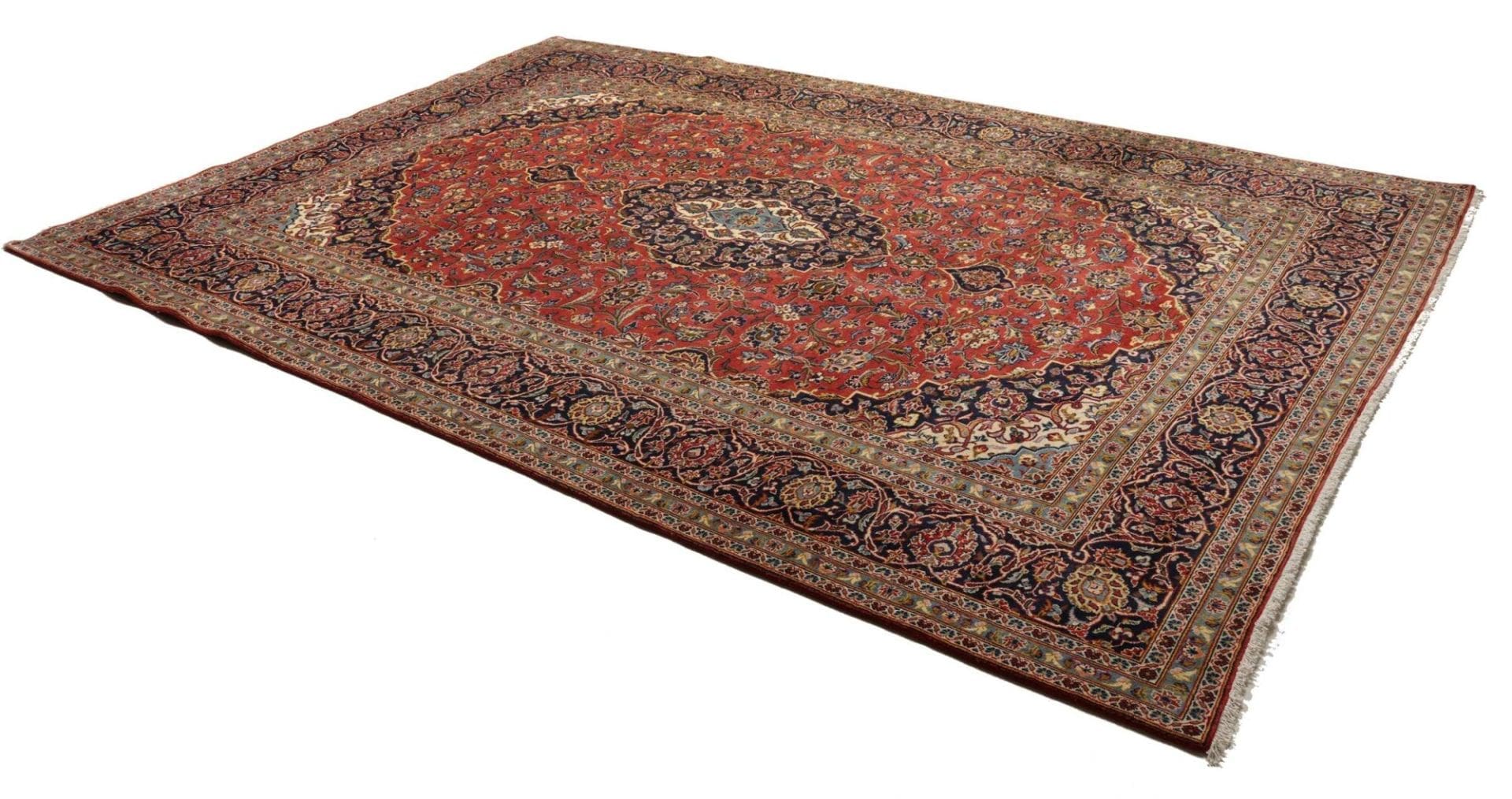 Kashan Perserteppich aus Iran, 256 × 368 cm
