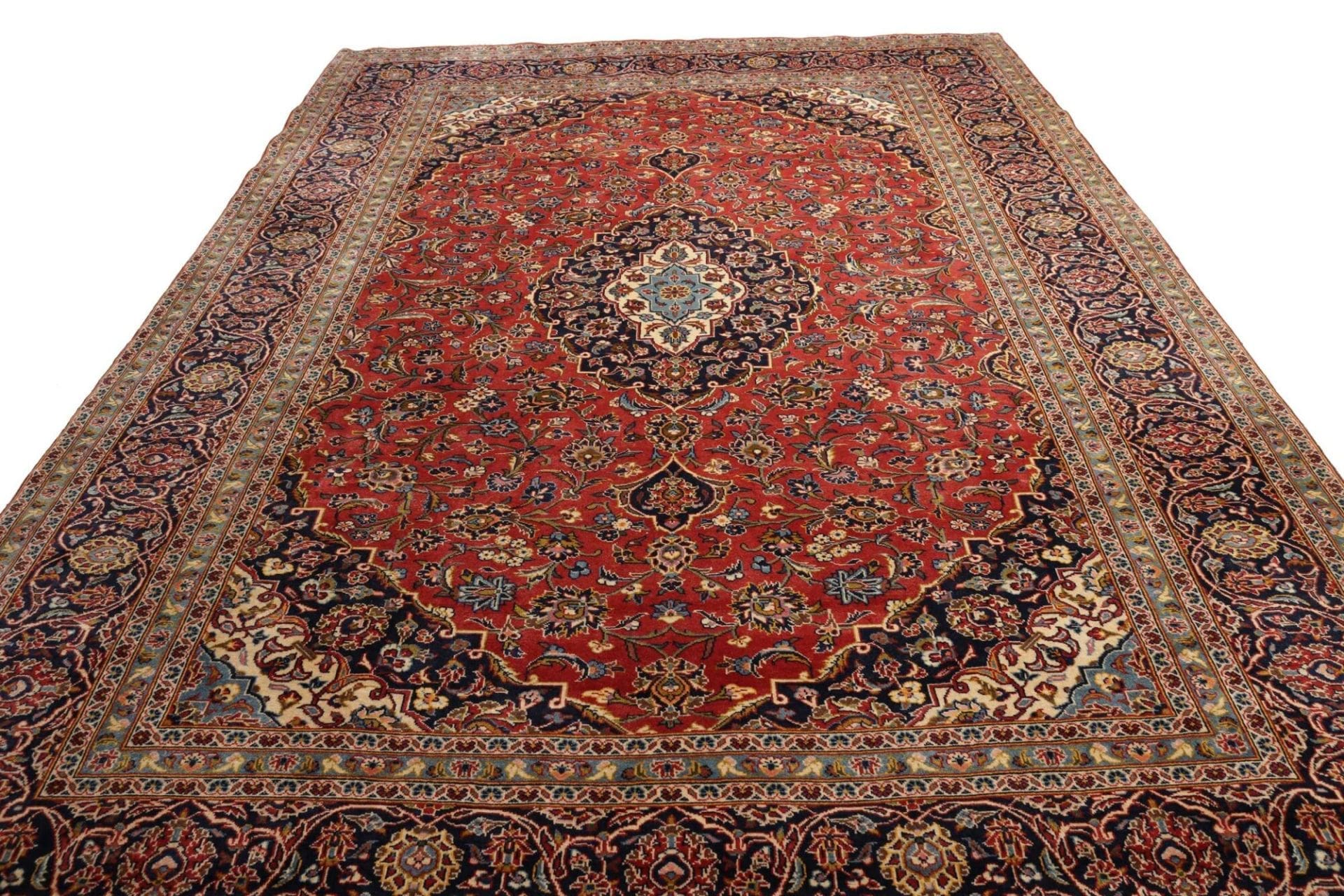 Kashan Perserteppich aus Iran, 256 × 368 cm