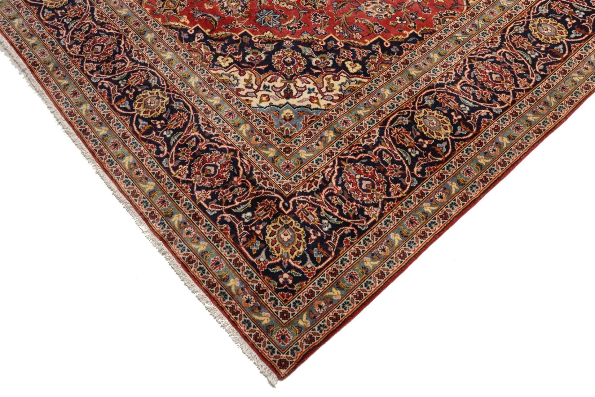 Kashan Perserteppich aus Iran, 256 × 368 cm