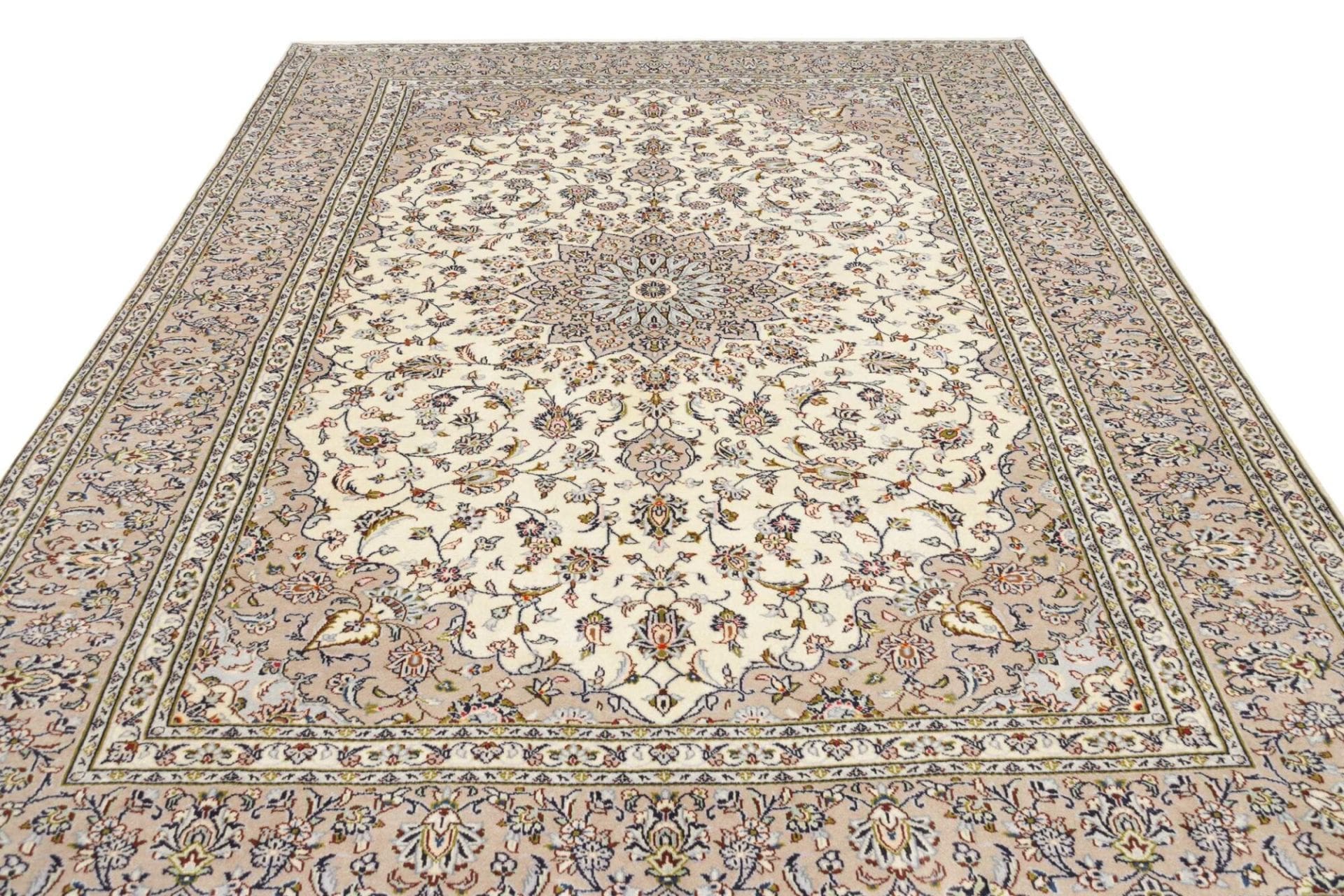 Handgeknüpfter Kashan Perserteppich 251 × 340 cm