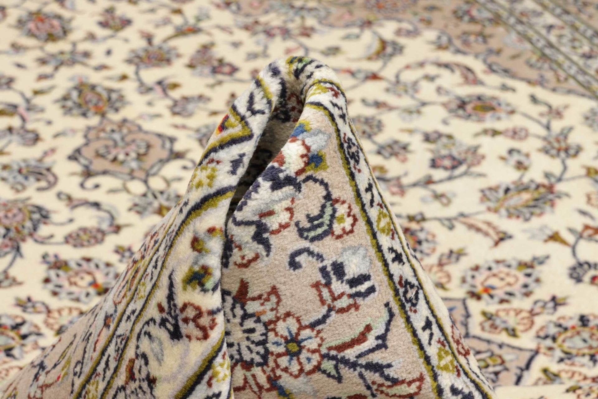 Handgeknüpfter Kashan Perserteppich 251 × 340 cm