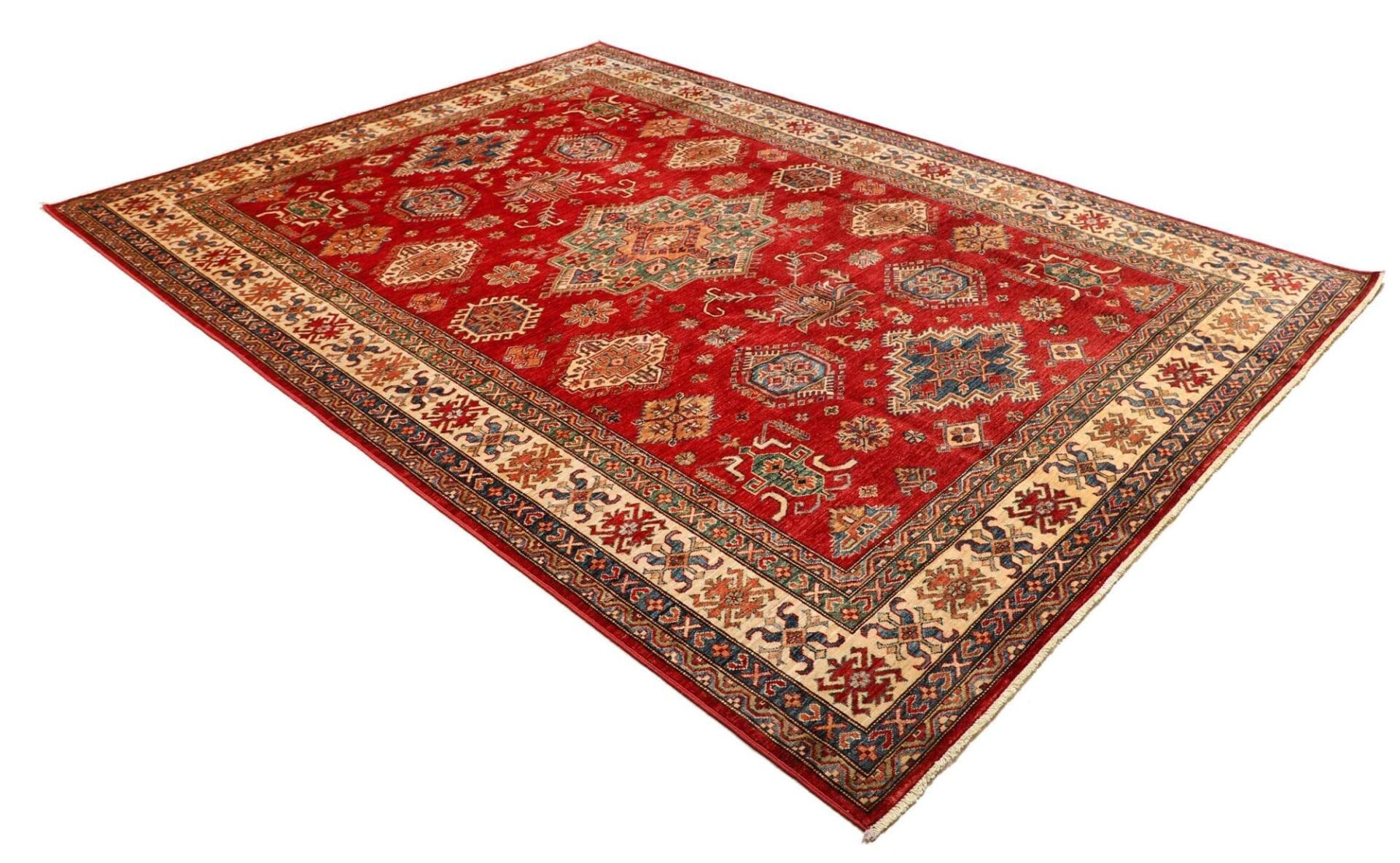 Handgeknüpfter Kazak Orientteppich, 212 × 290 cm, Wolle