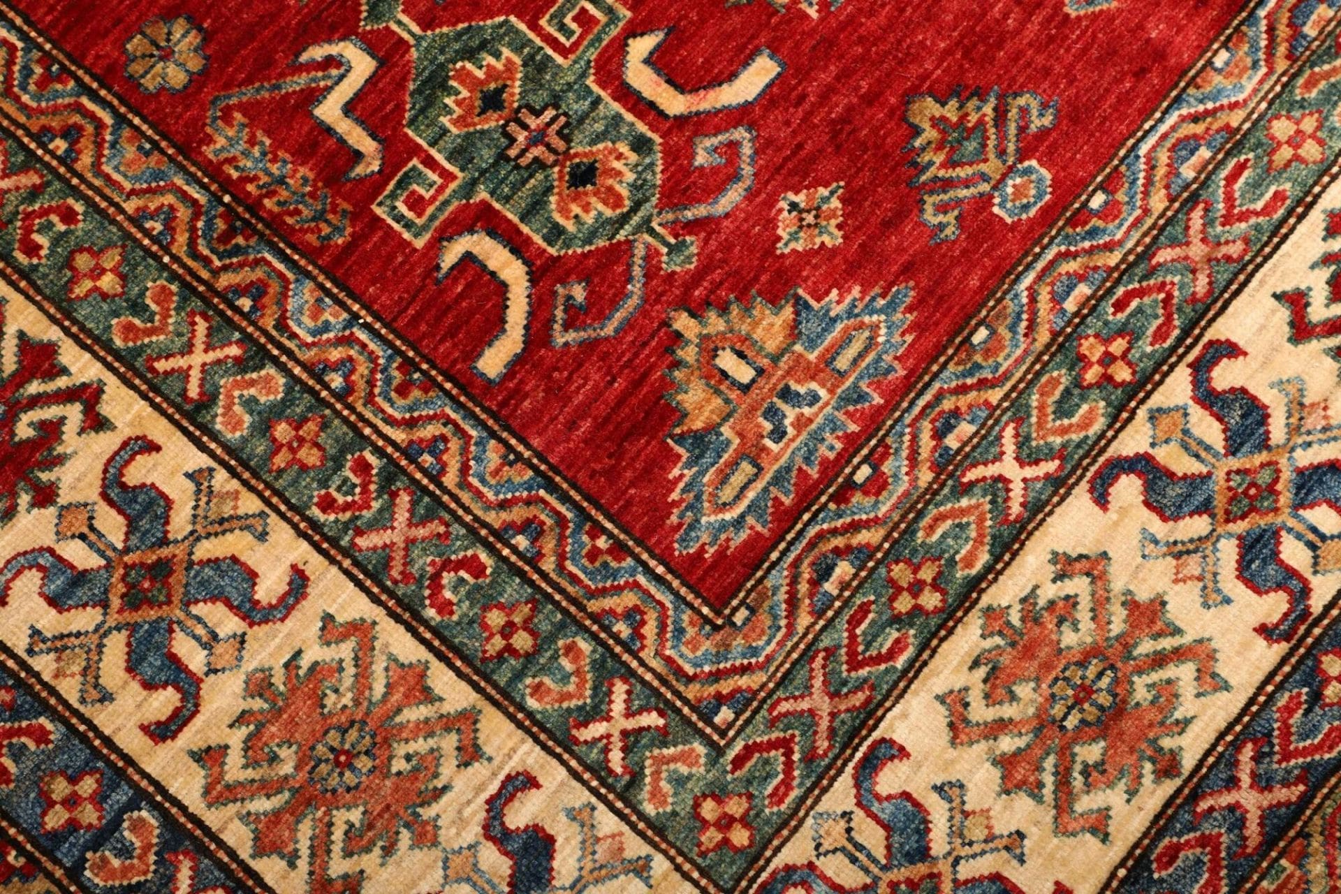 Handgeknüpfter Kazak Orientteppich, 212 × 290 cm, Wolle