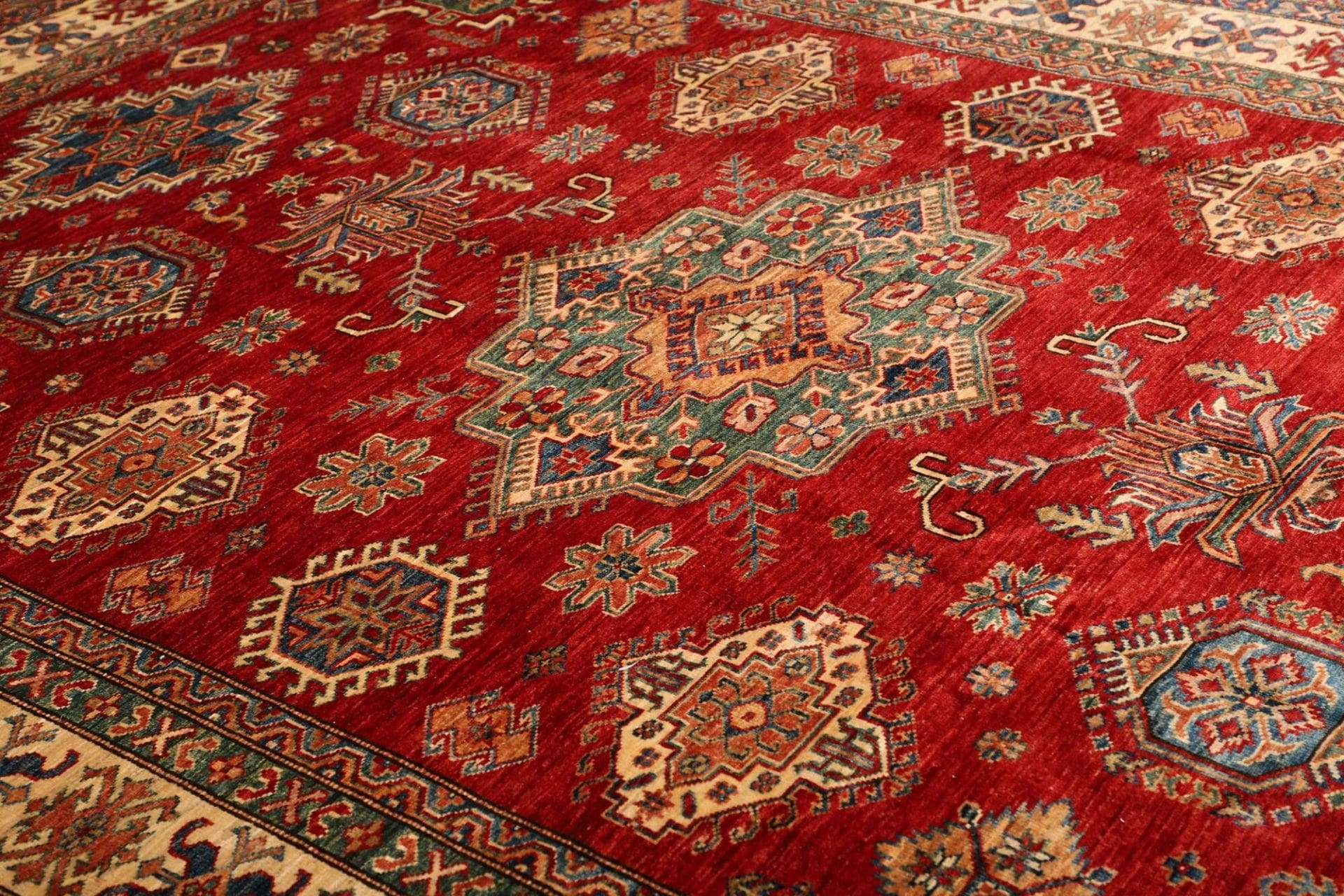 Handgeknüpfter Kazak Orientteppich, 212 × 290 cm, Wolle