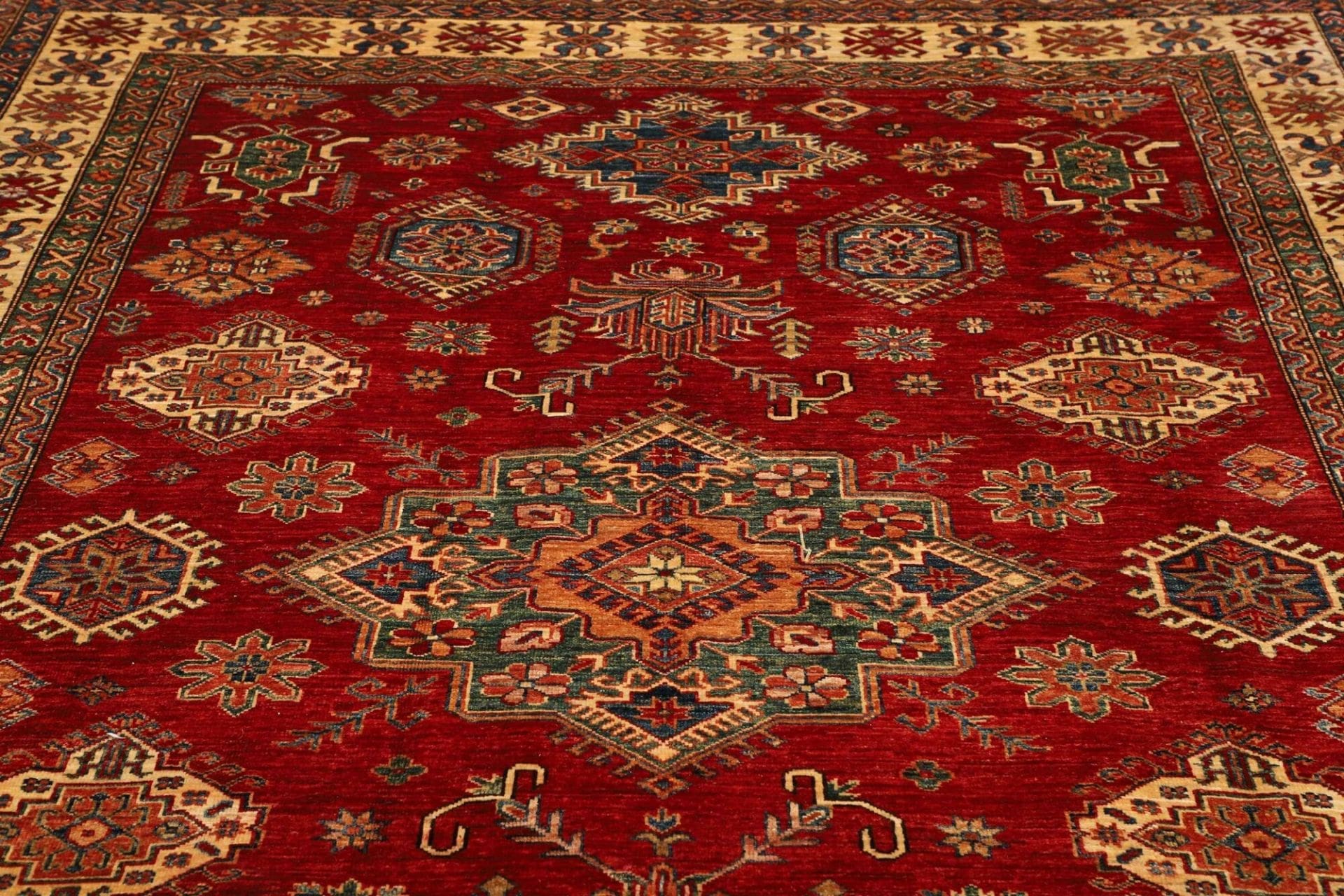 Handgeknüpfter Kazak Orientteppich, 212 × 290 cm, Wolle