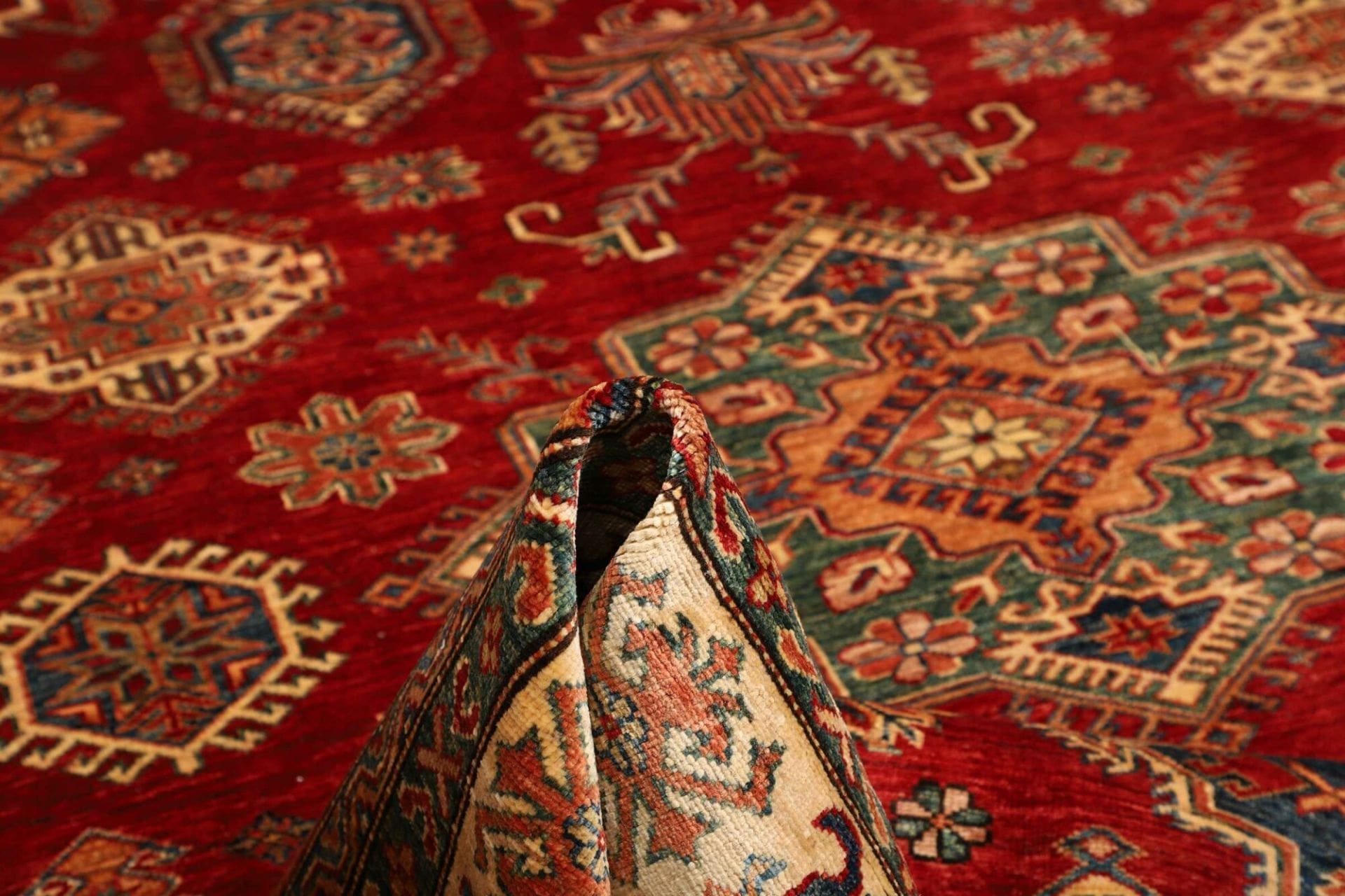 Handgeknüpfter Kazak Orientteppich, 212 × 290 cm, Wolle
