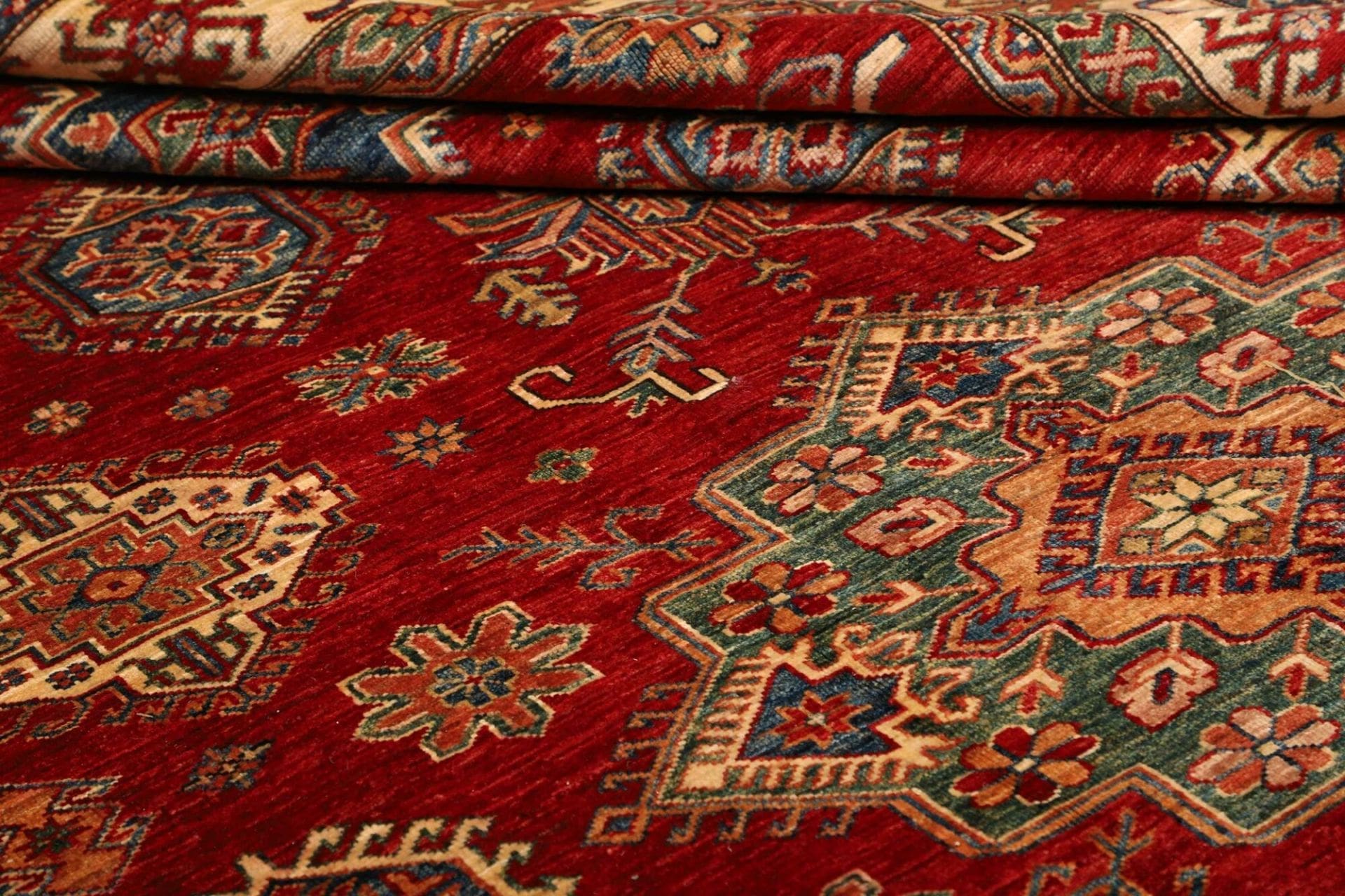 Handgeknüpfter Kazak Orientteppich, 212 × 290 cm, Wolle