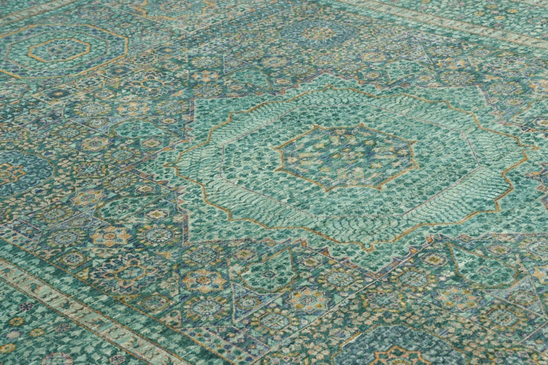 Mamluk Orientteppich 204 × 308 cm aus Wolle, handgeknüpft