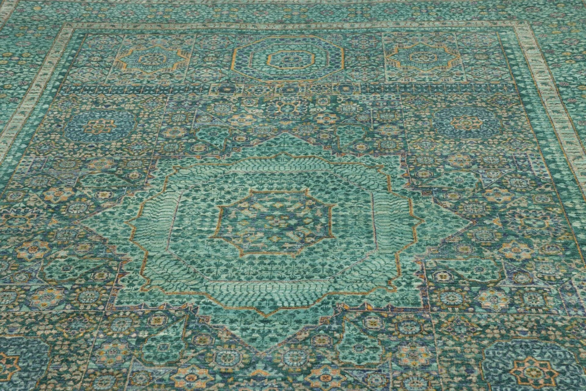 Mamluk Orientteppich 204 × 308 cm aus Wolle, handgeknüpft