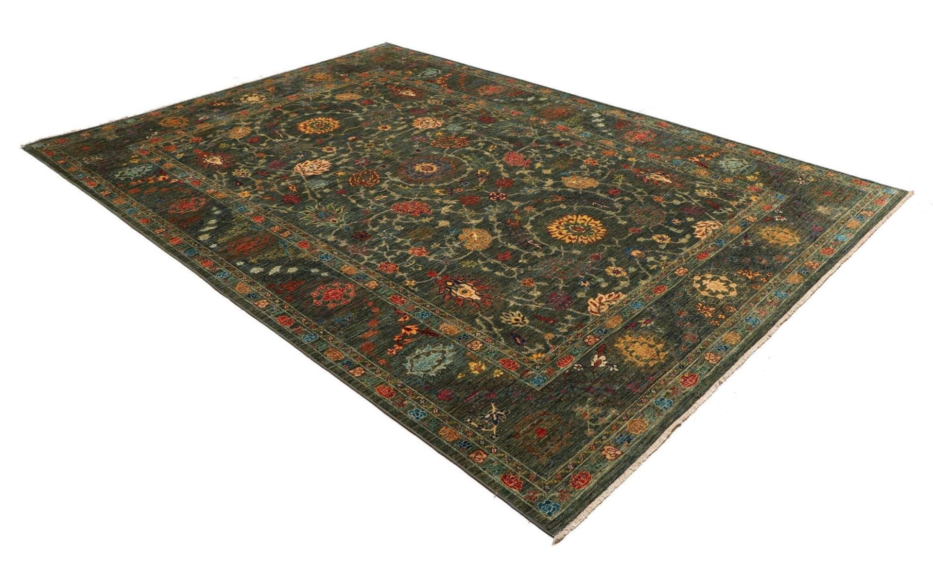 Handgeknüpfter Samarkand Orientteppich, 209 × 297 cm, Wolle