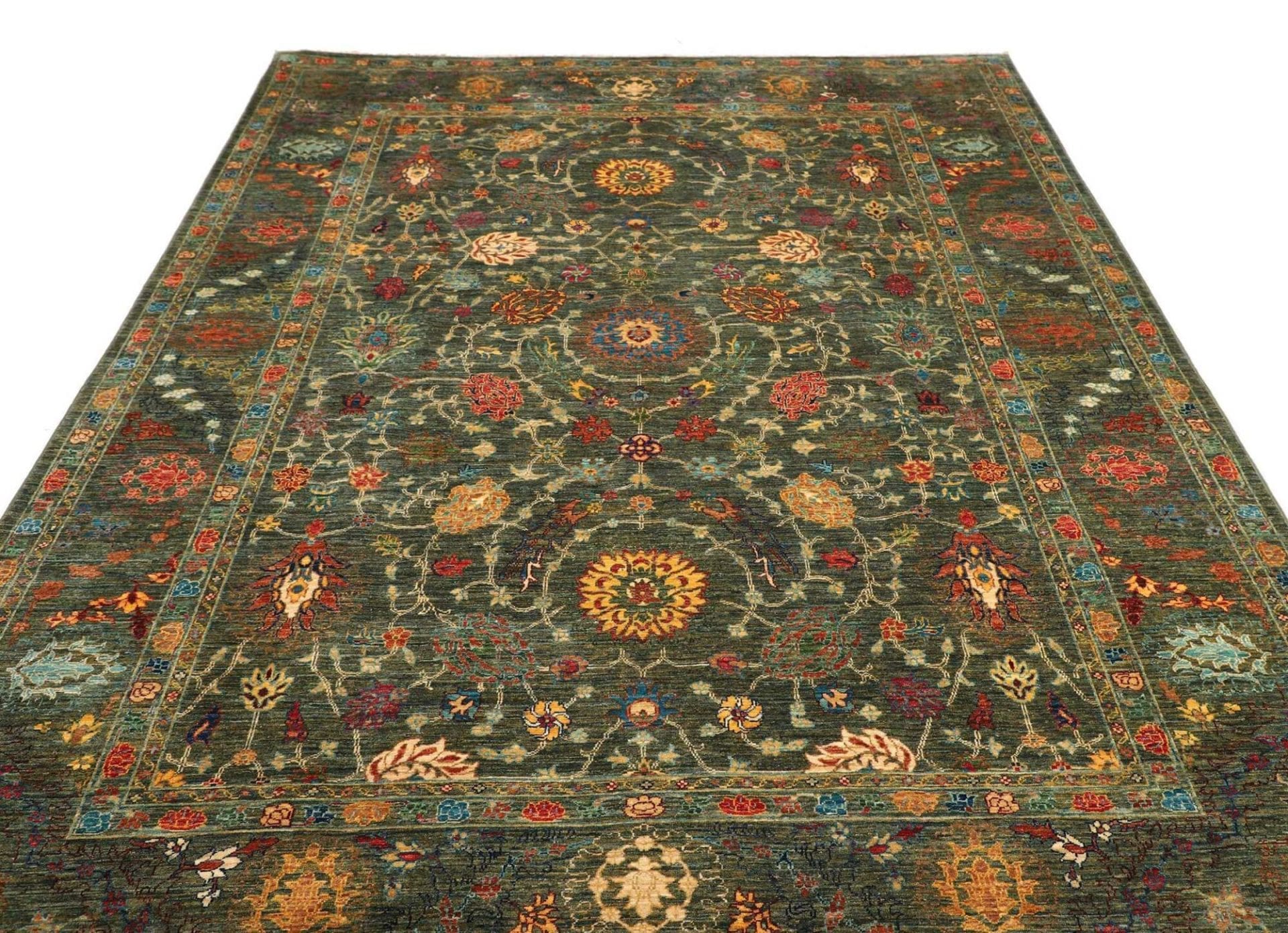 Handgeknüpfter Samarkand Orientteppich, 209 × 297 cm, Wolle