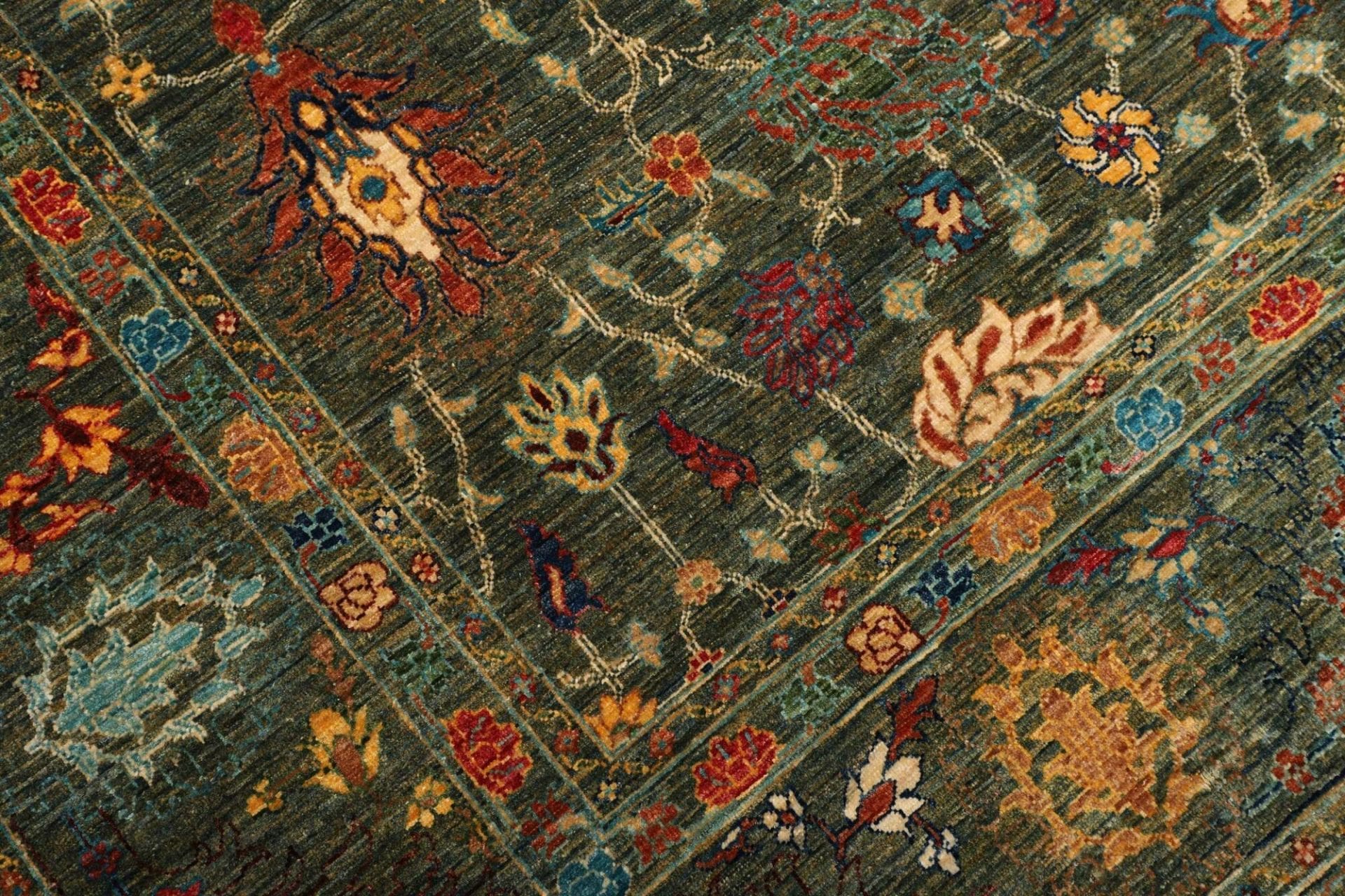 Handgeknüpfter Samarkand Orientteppich, 209 × 297 cm, Wolle