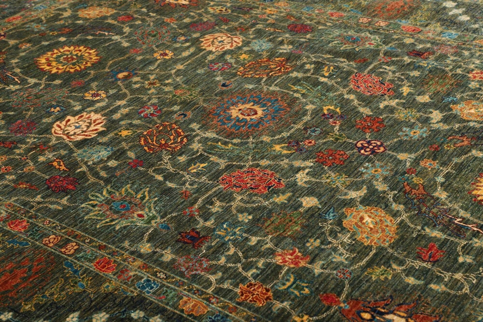 Handgeknüpfter Samarkand Orientteppich, 209 × 297 cm, Wolle