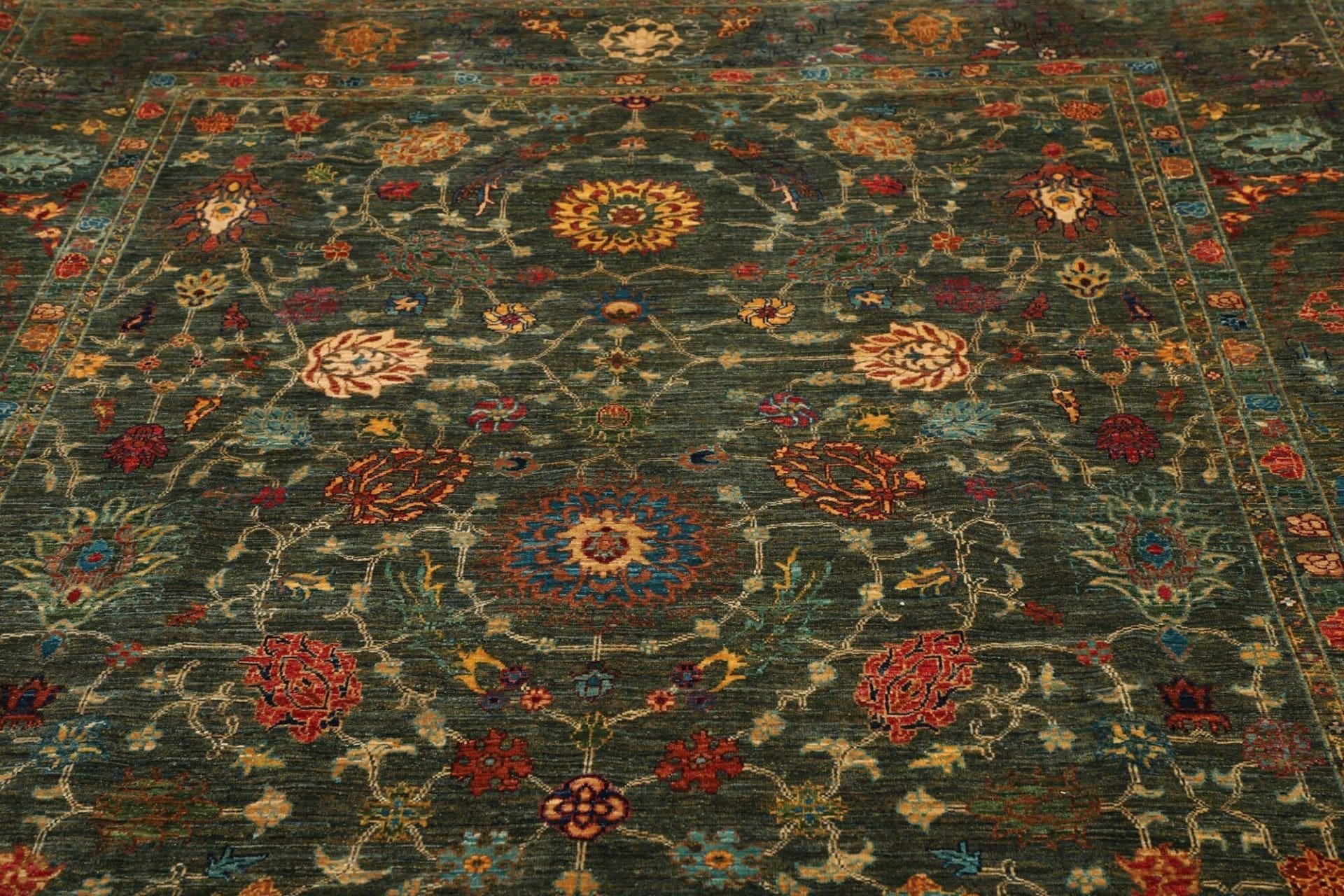 Handgeknüpfter Samarkand Orientteppich, 209 × 297 cm, Wolle