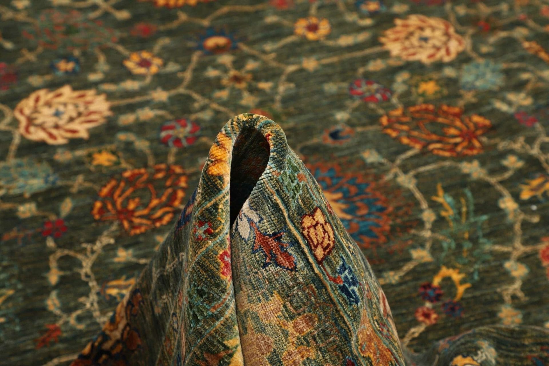 Handgeknüpfter Samarkand Orientteppich, 209 × 297 cm, Wolle