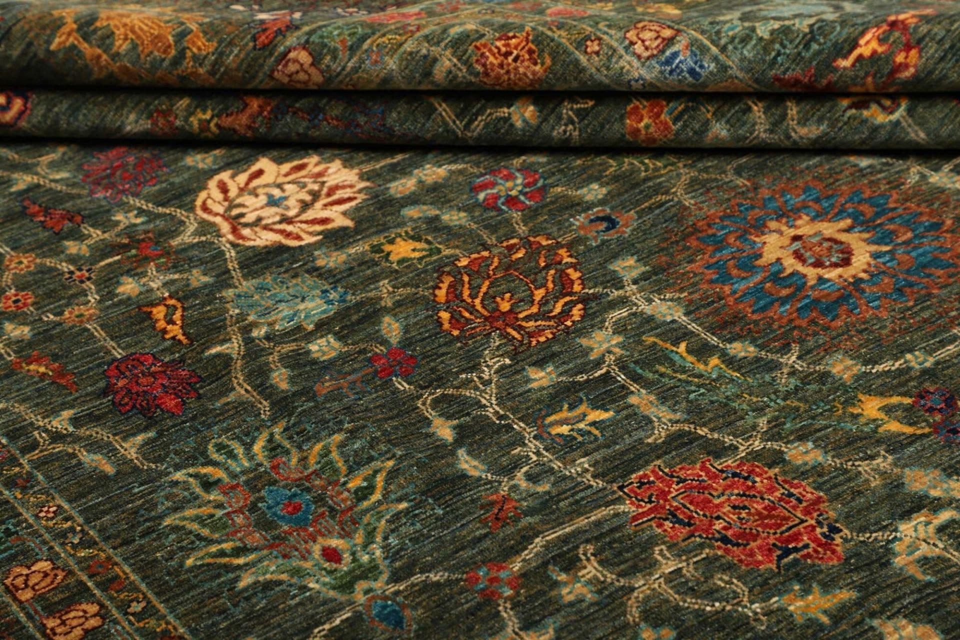 Handgeknüpfter Samarkand Orientteppich, 209 × 297 cm, Wolle