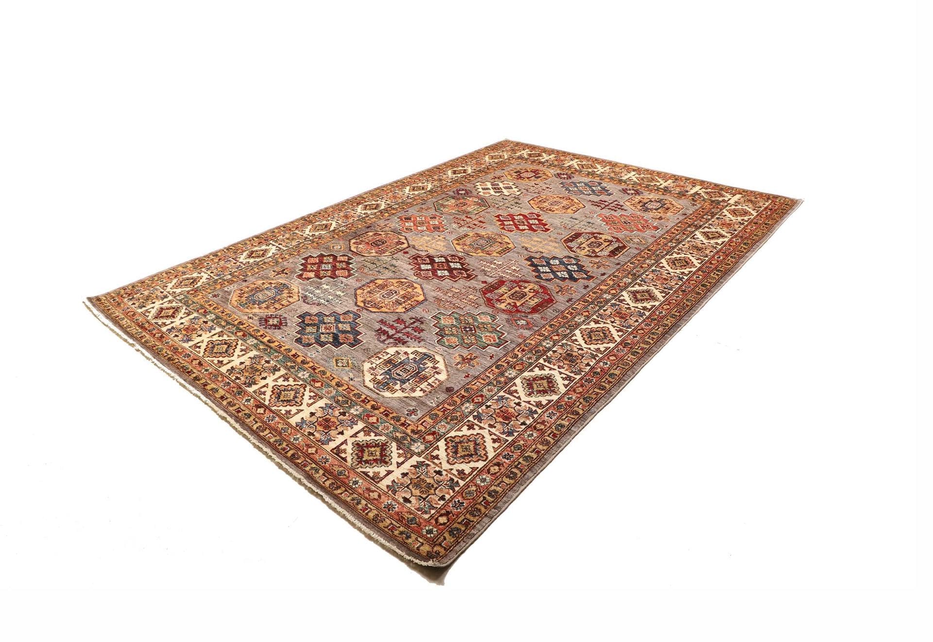Kazak Orientteppich 213 × 307 cm aus Wolle, handgeknüpft
