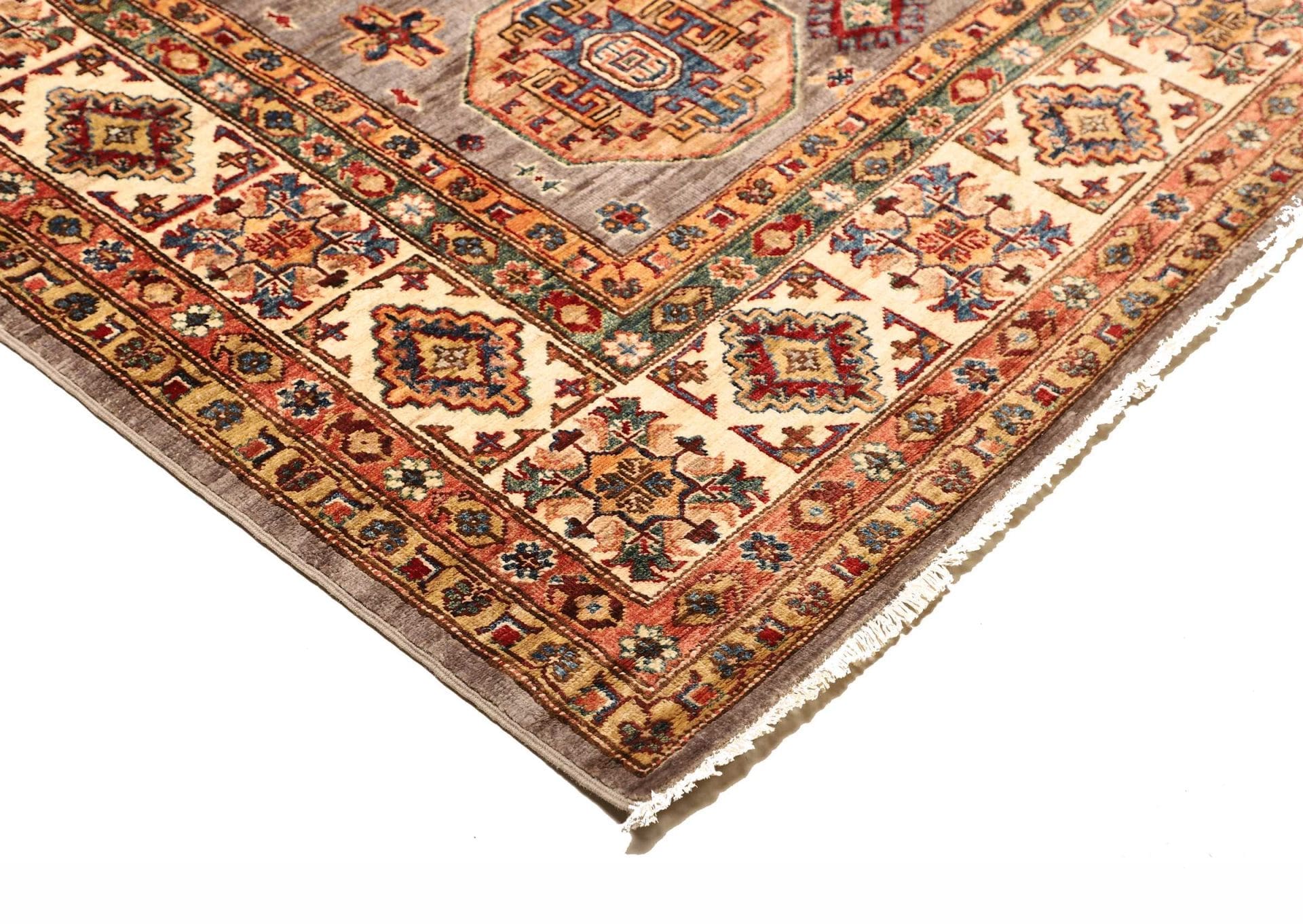 Kazak Orientteppich 213 × 307 cm aus Wolle, handgeknüpft