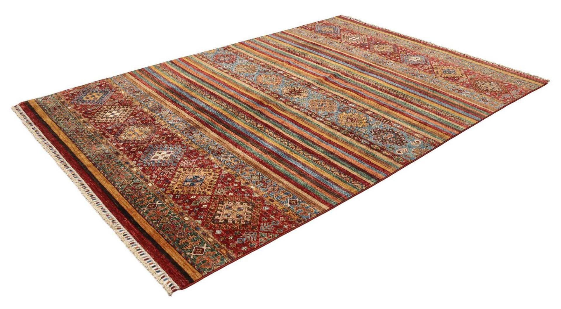 Handgeknüpfter Samarkand Orientteppich 209 × 297 cm