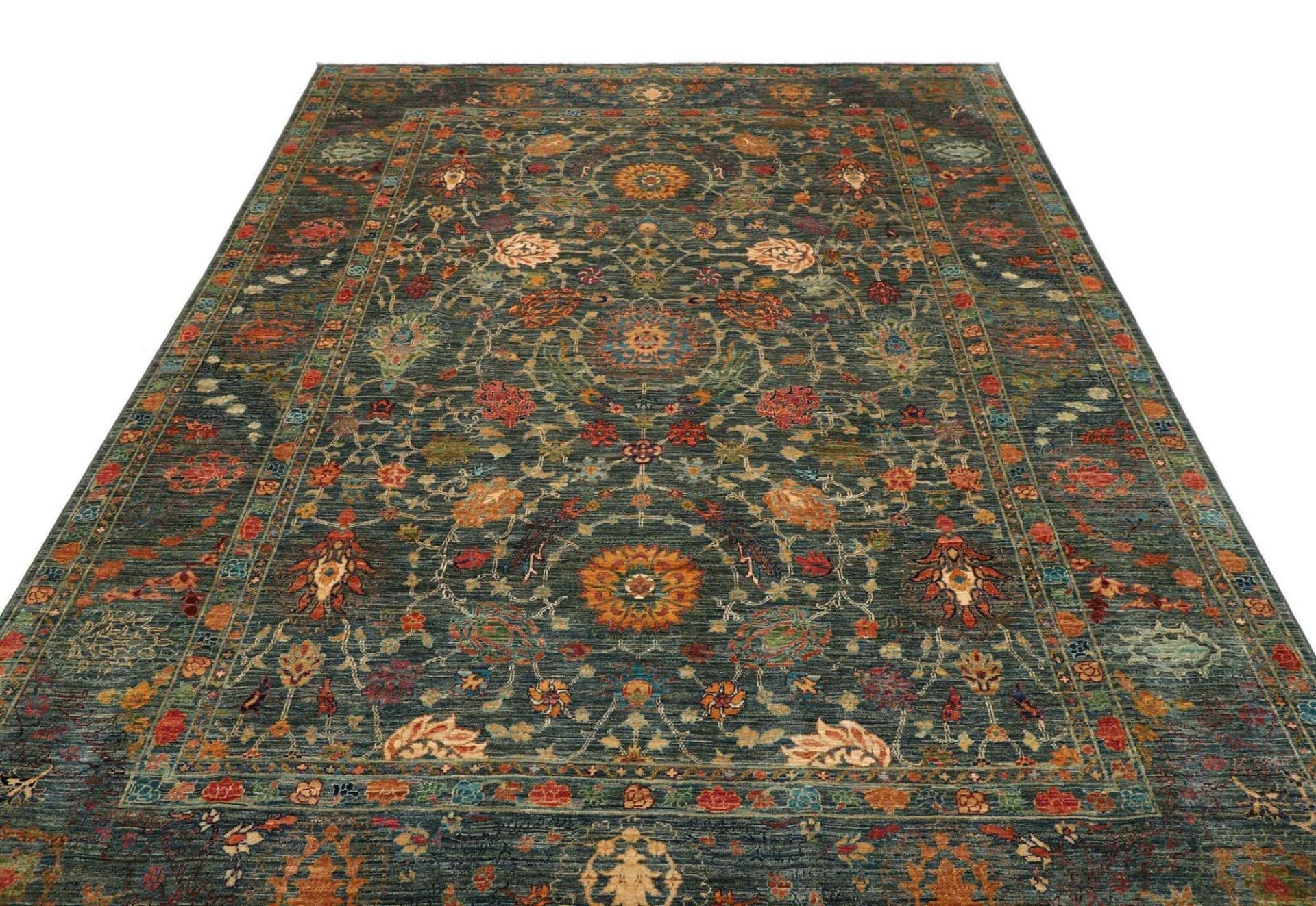 Handgeknüpfter Samarkand Orientteppich, 205 × 295 cm, Wolle