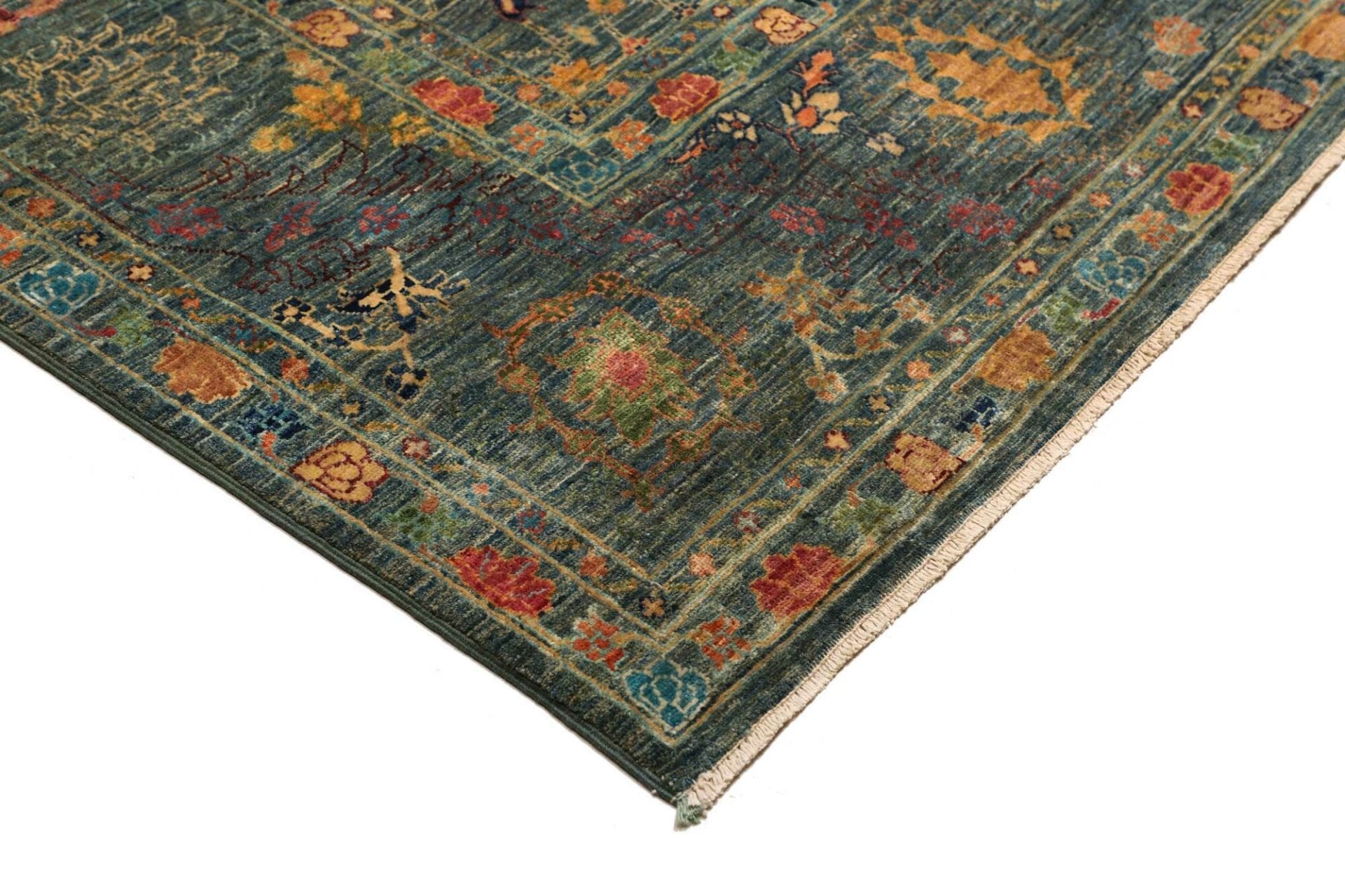 Handgeknüpfter Samarkand Orientteppich, 205 × 295 cm, Wolle