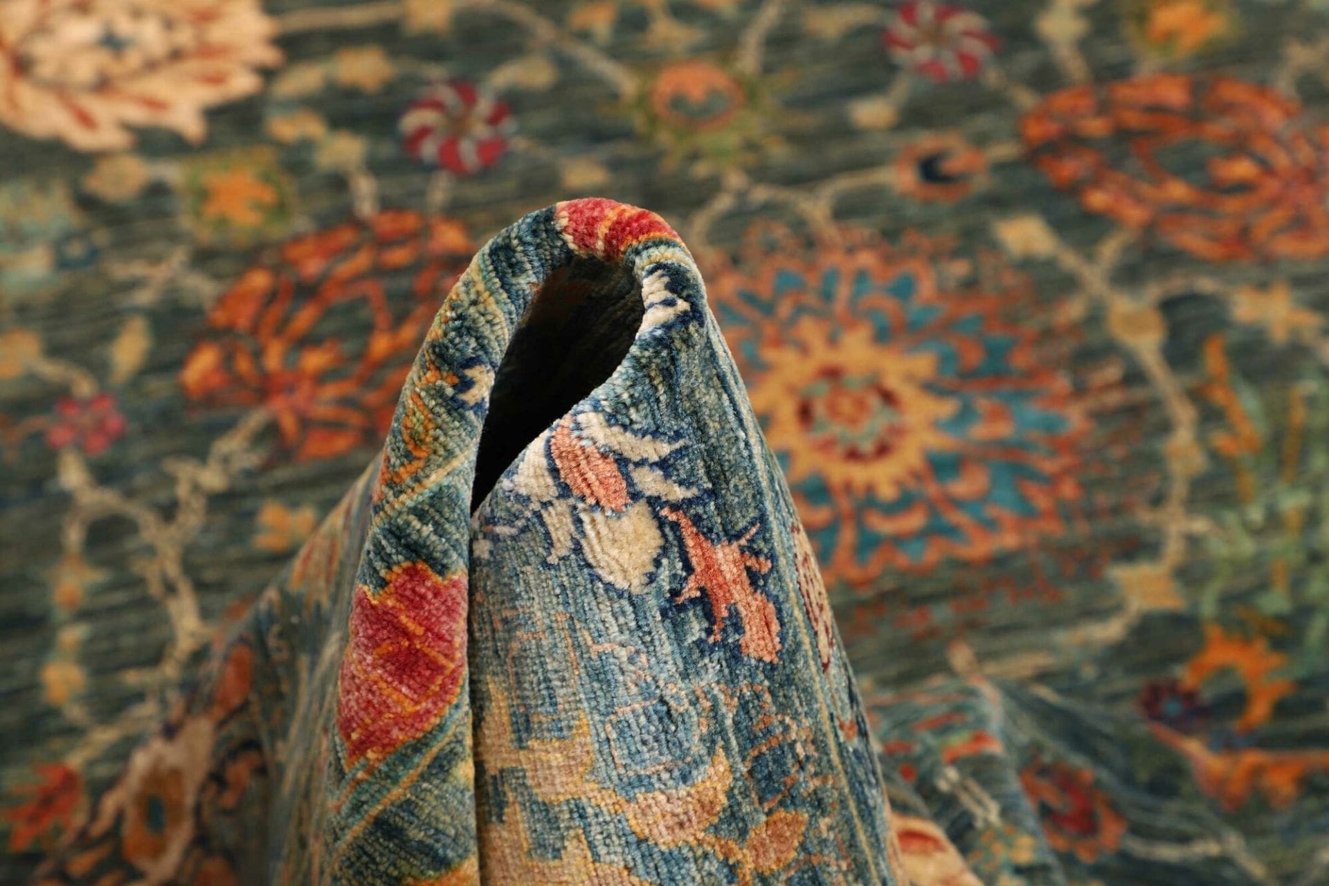 Handgeknüpfter Samarkand Orientteppich, 205 × 295 cm, Wolle