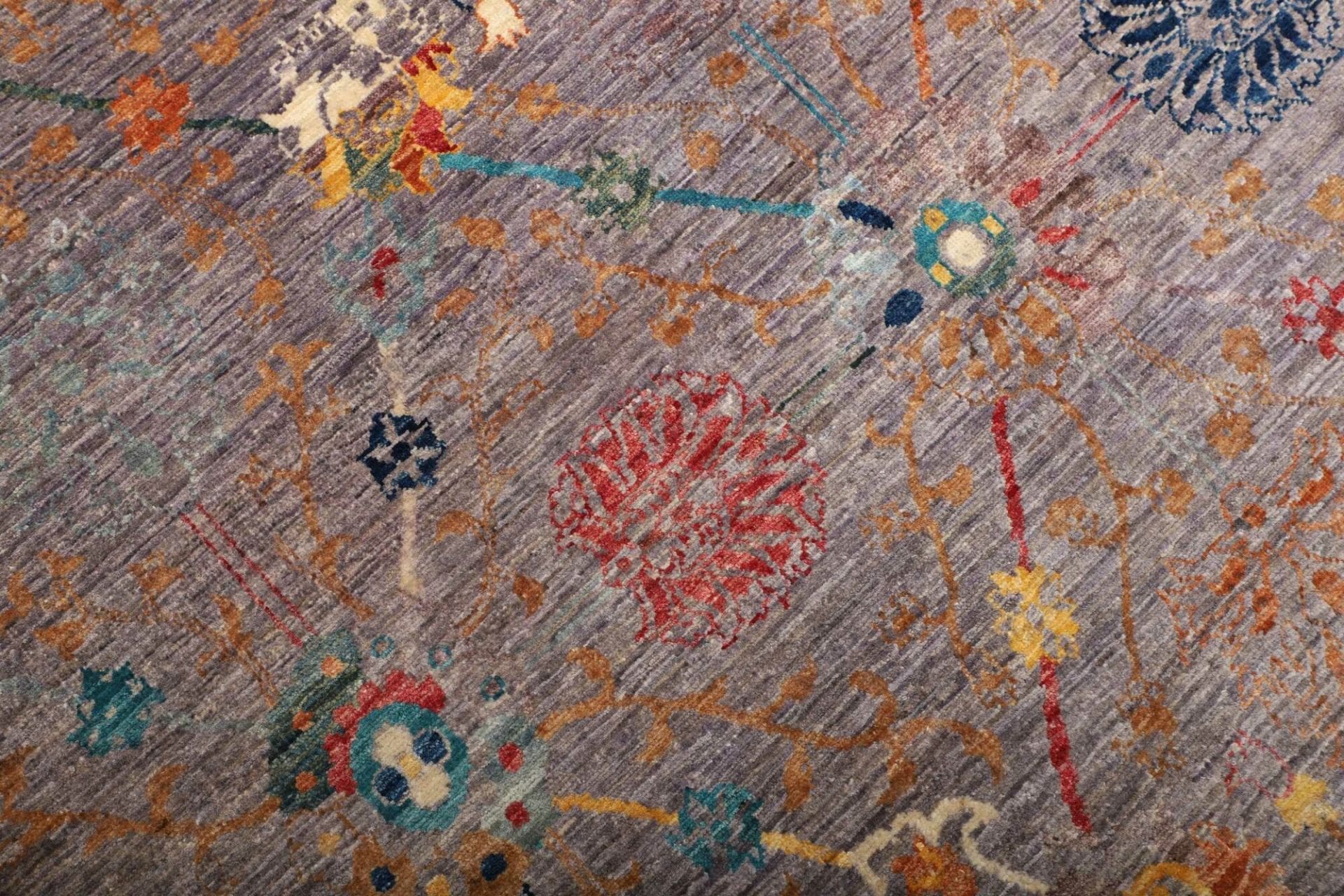 Handgeknüpfter Samarkand Orientteppich, 202 × 291 cm, Wolle