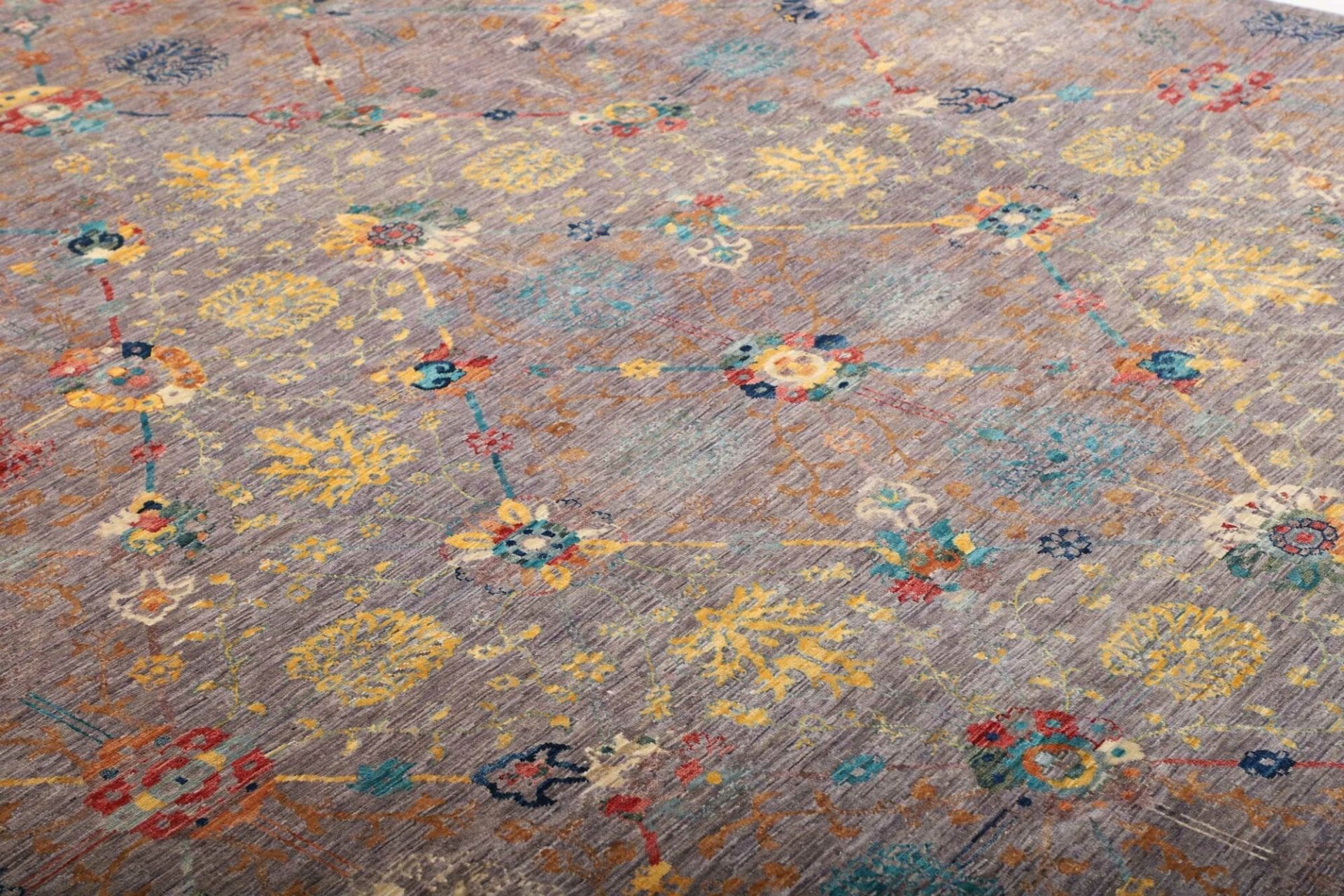 Handgeknüpfter Samarkand Orientteppich, 202 × 291 cm, Wolle
