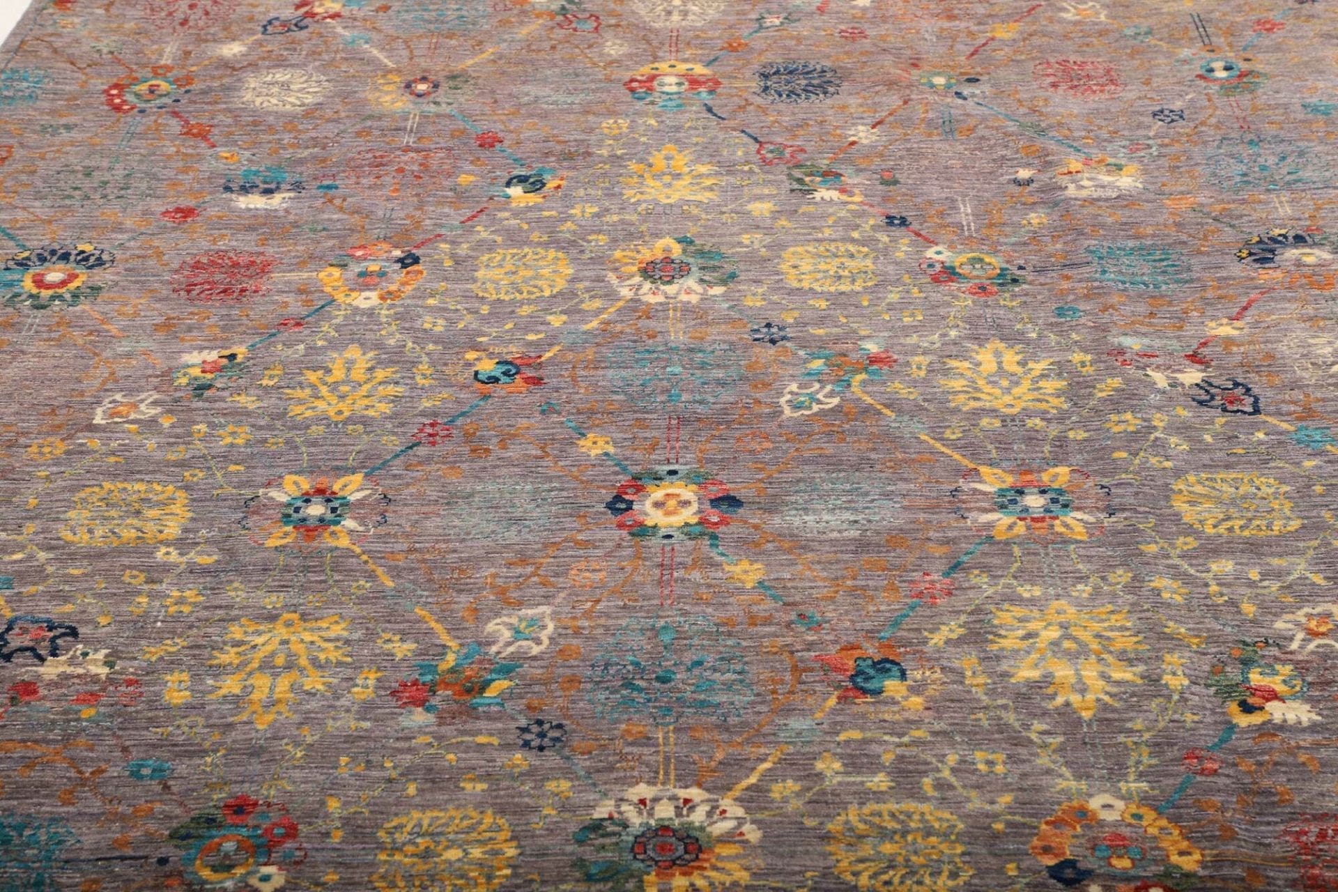 Handgeknüpfter Samarkand Orientteppich, 202 × 291 cm, Wolle