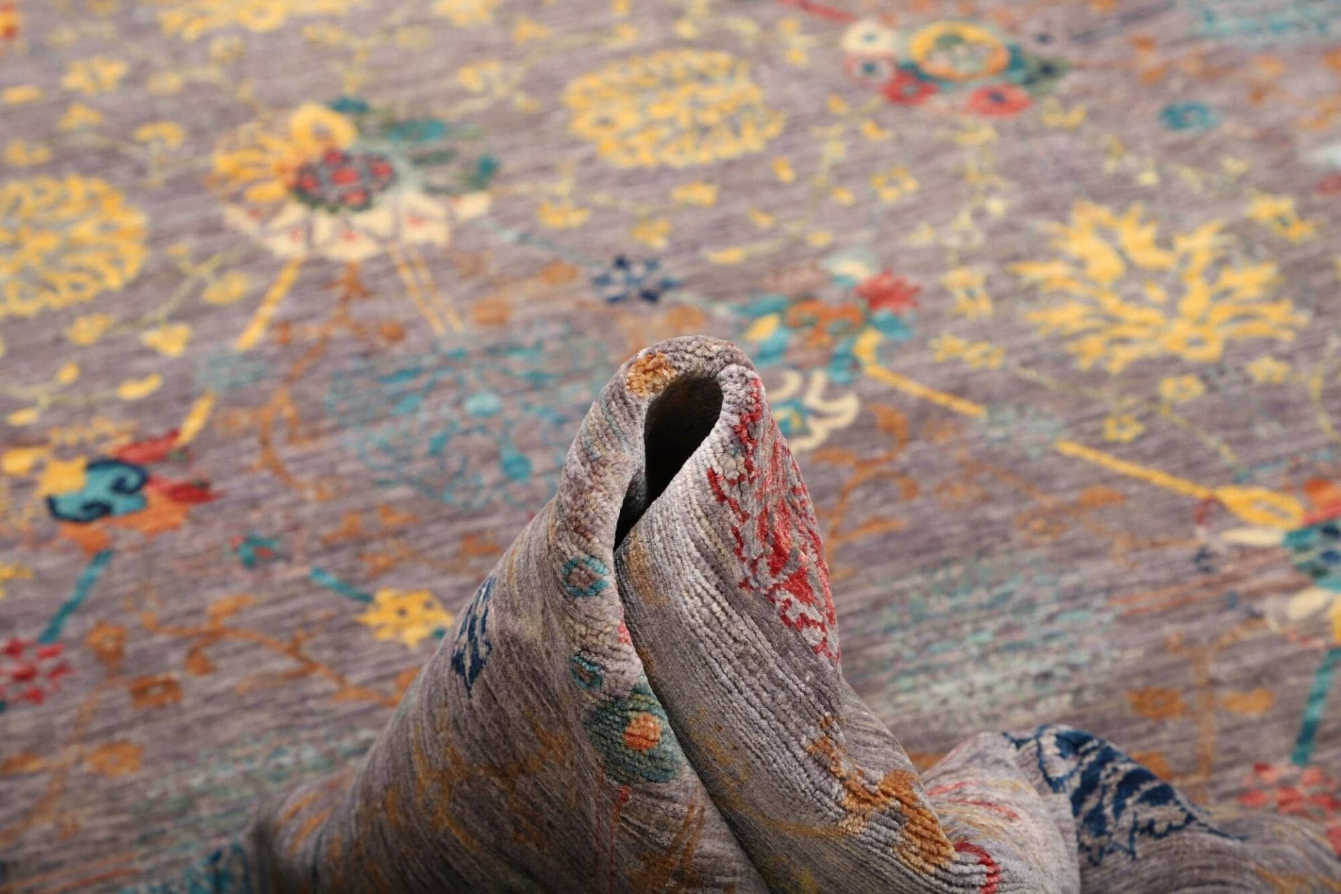 Handgeknüpfter Samarkand Orientteppich, 202 × 291 cm, Wolle