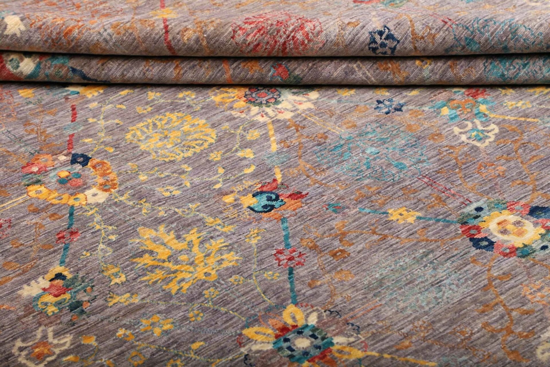 Handgeknüpfter Samarkand Orientteppich, 202 × 291 cm, Wolle