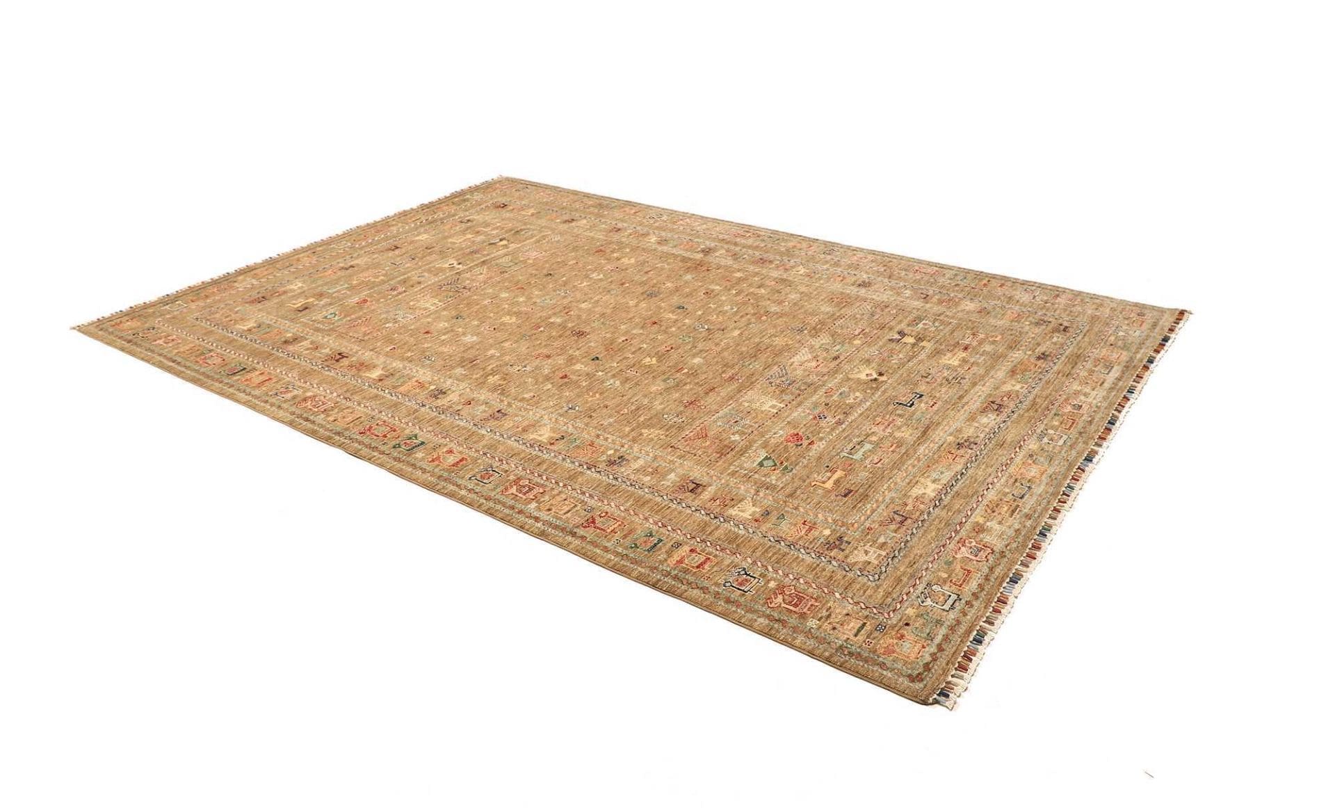 samarkand-orientteppich-207-x-300cm-handgeknupft-wolle-2 Samarkand Orientteppich aus Pakistan, 207 × 300 cm