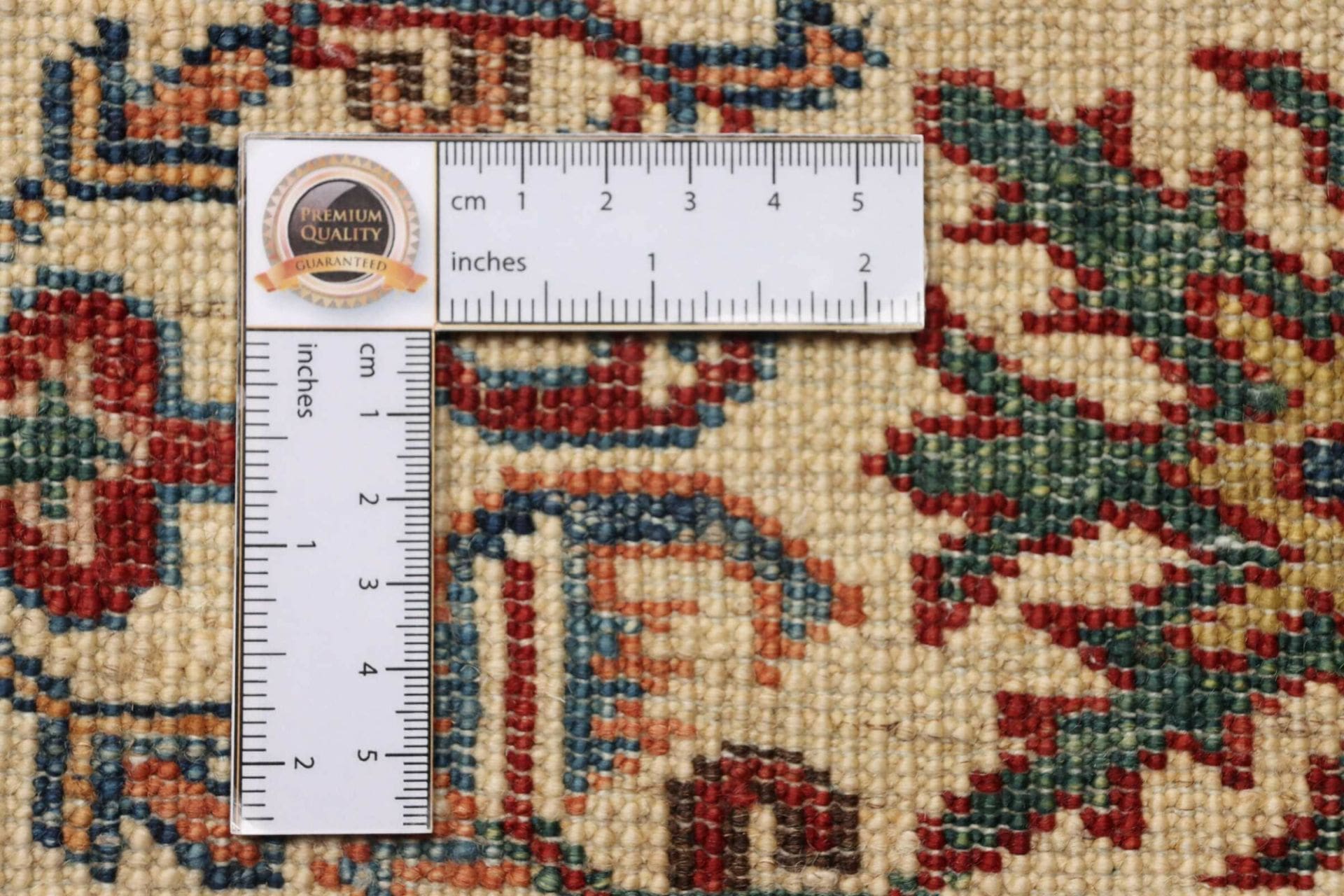 kazak-orientteppich-212-x-290cm-geometrisches-muster-handgeknupft-9 Handgeknüpfter Kazak Orientteppich, 212 × 290 cm, Wolle