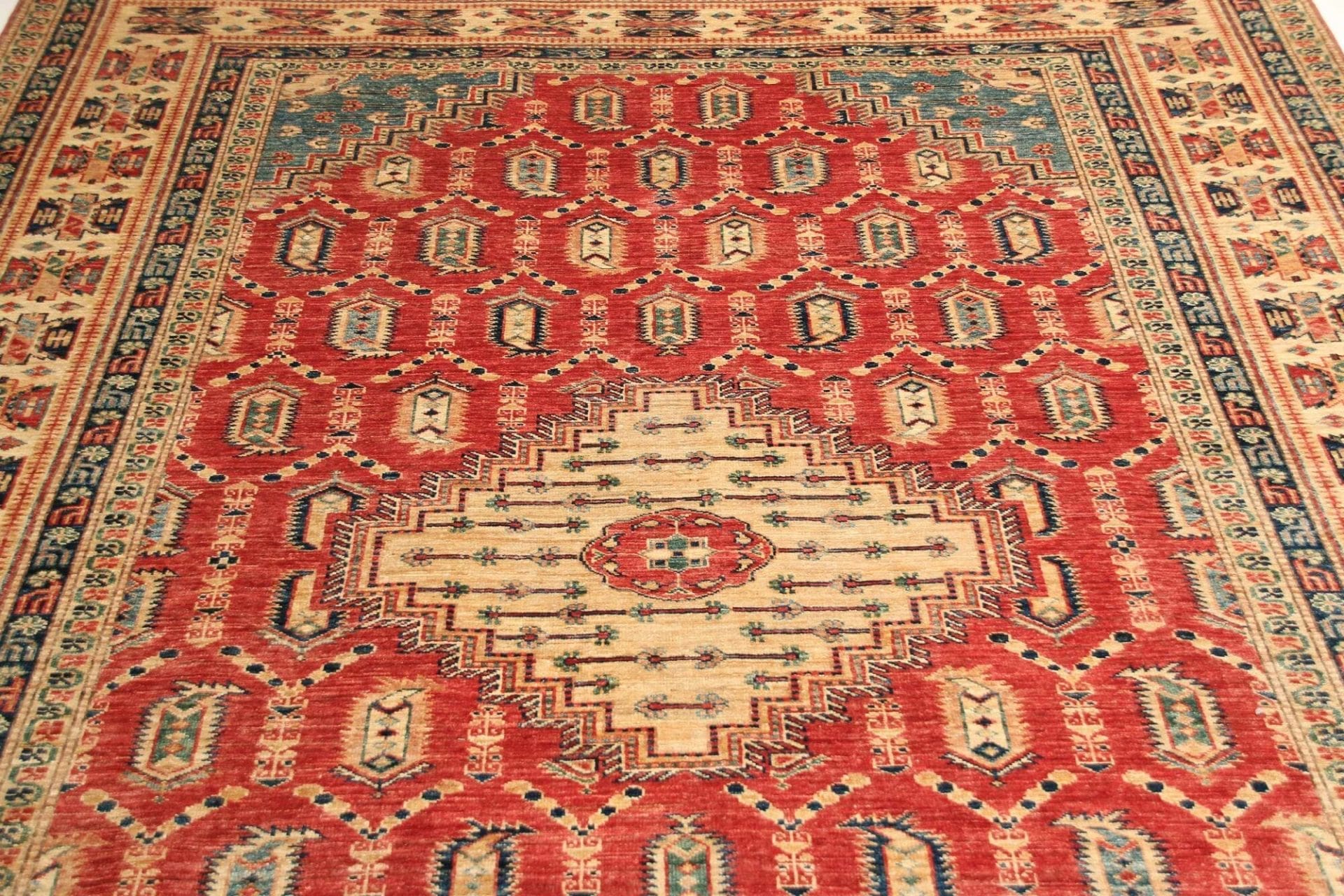 Handgeknüpfter Kazak Orientteppich, 207 × 308 cm, Wolle