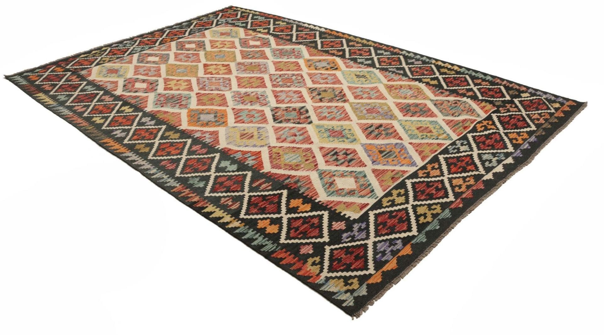 Kelim 206 × 298 cm aus Wolle, handgewebt