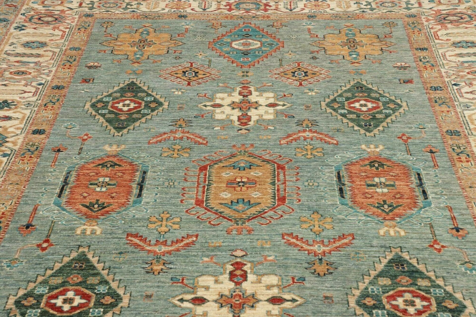 Kazak Orientteppich aus Pakistan, 211 × 303 cm