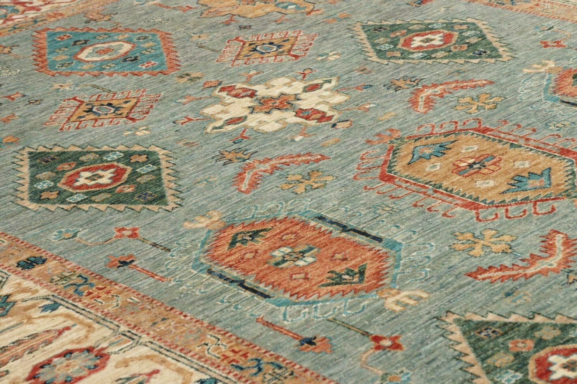 Kazak Orientteppich aus Pakistan, 211 × 303 cm