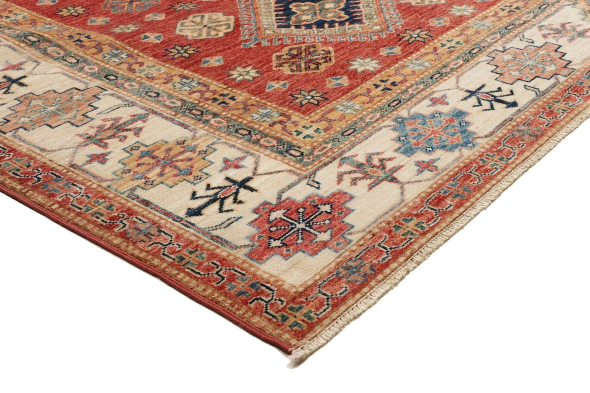 Handgeknüpfter Kazak Orientteppich, 201 × 298 cm, Wolle