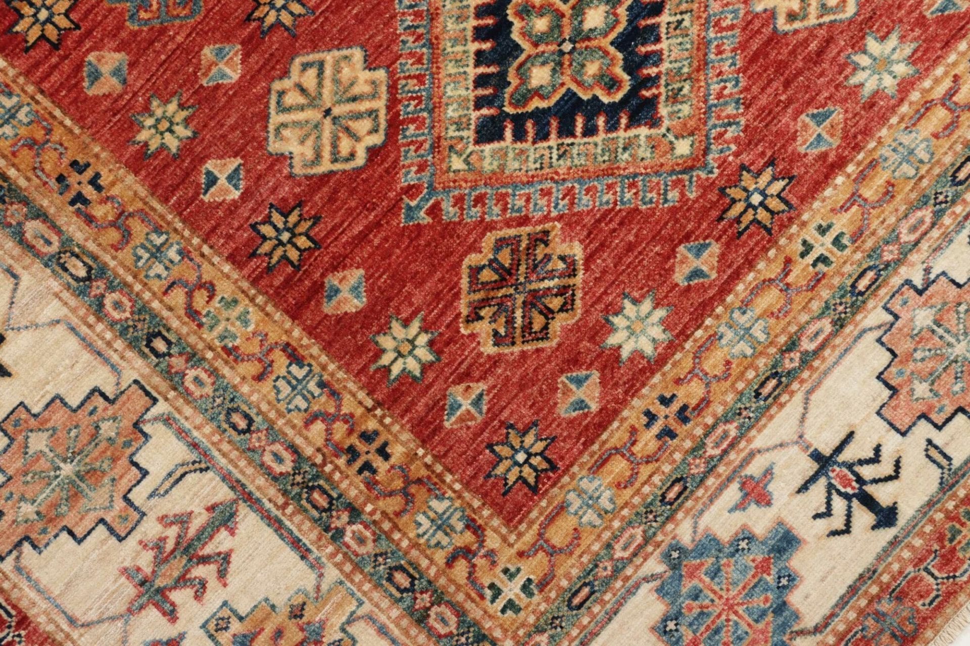 Handgeknüpfter Kazak Orientteppich, 201 × 298 cm, Wolle
