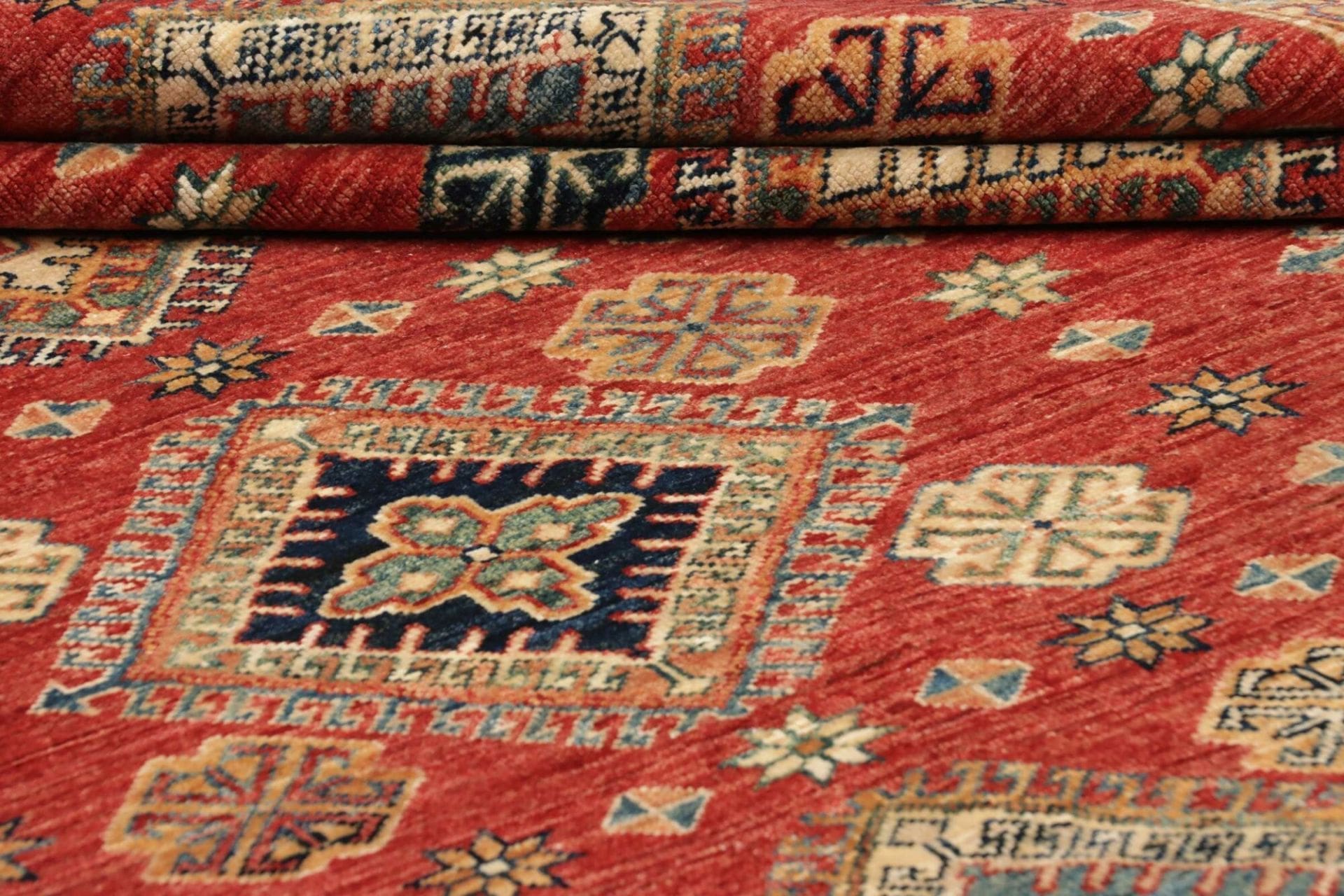 Handgeknüpfter Kazak Orientteppich, 201 × 298 cm, Wolle