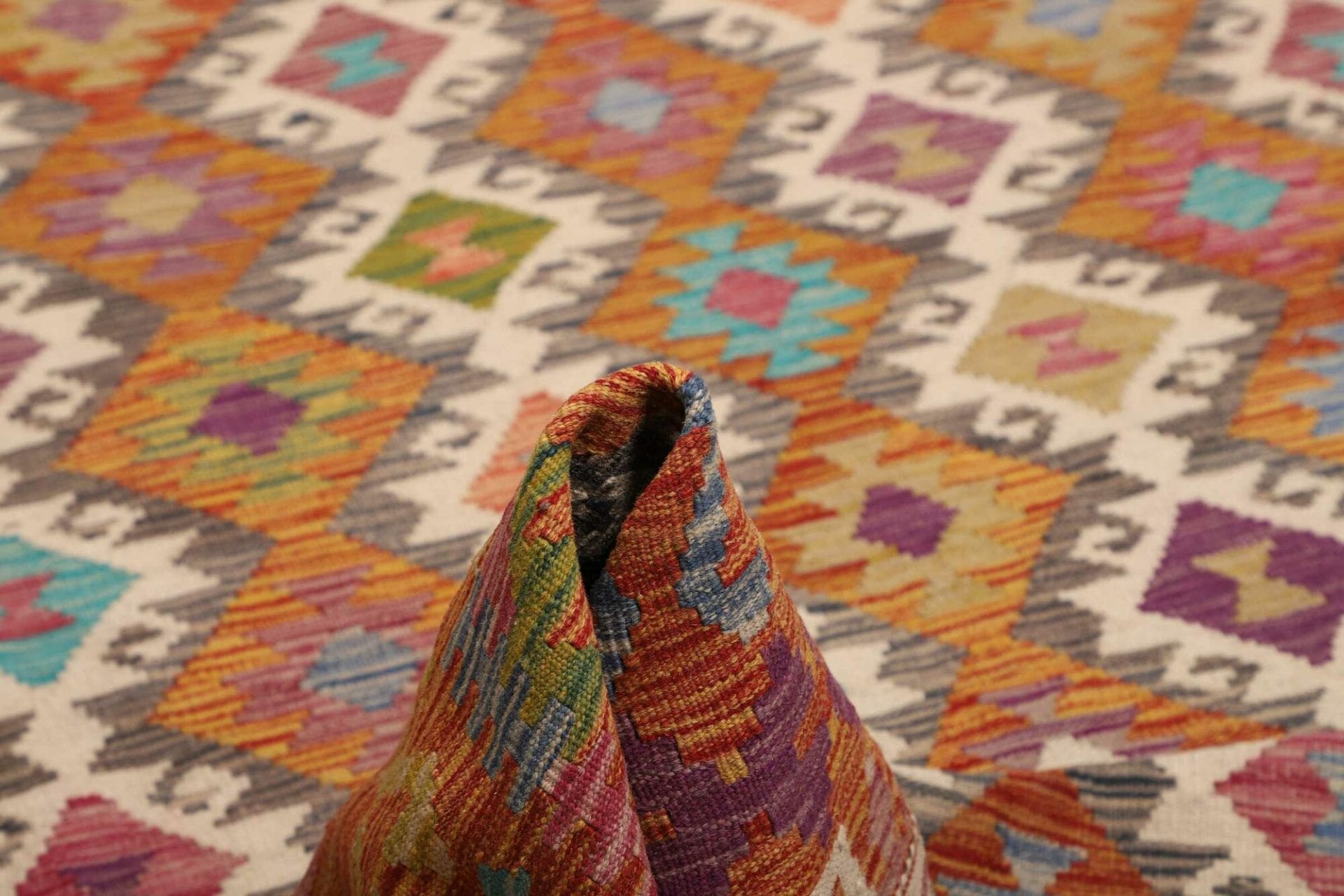 Handgewebter Kelim 204 × 298 cm