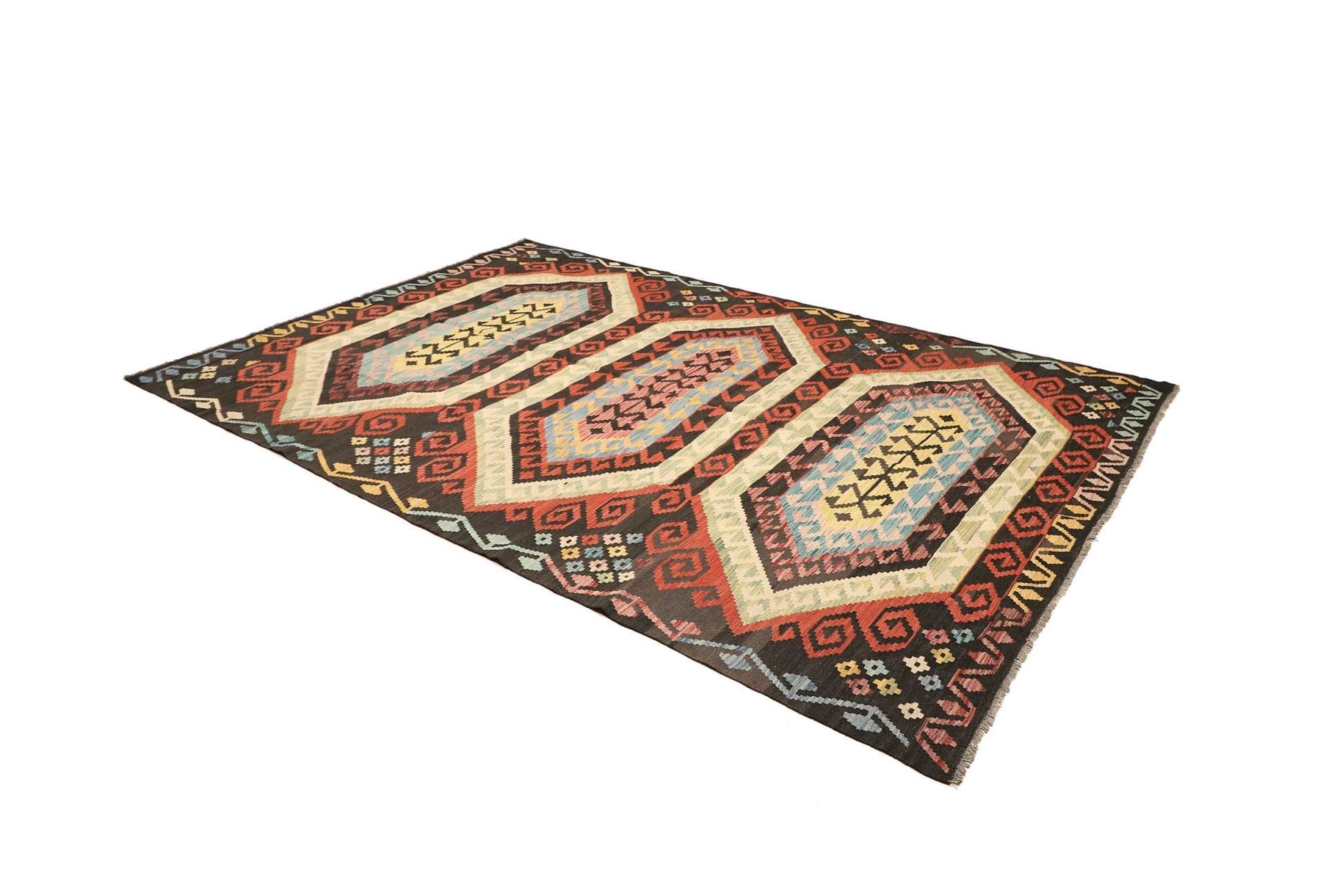 Kelim 205 × 305 cm aus Wolle, handgewebt