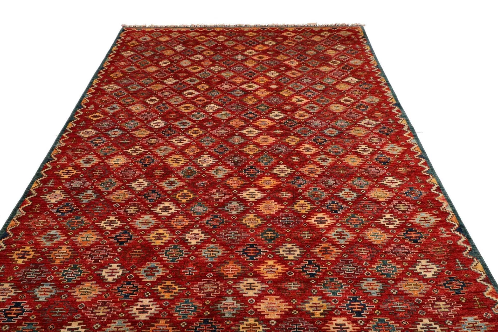 Handgeknüpfter Samarkand Orientteppich 202 × 292 cm